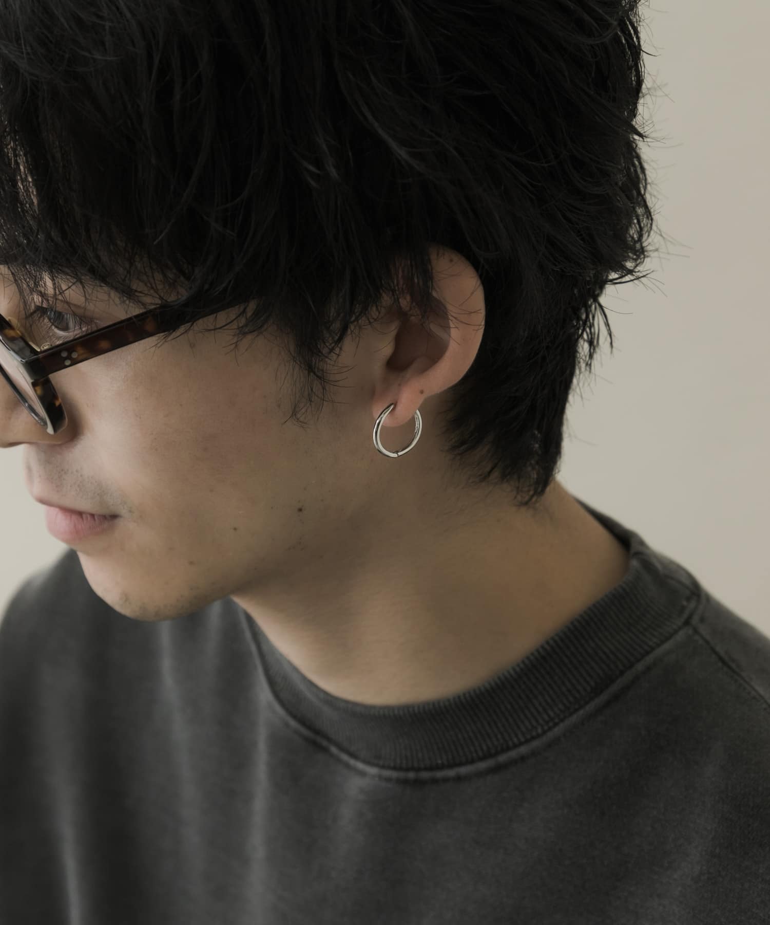 17mmフープピアス SLV -