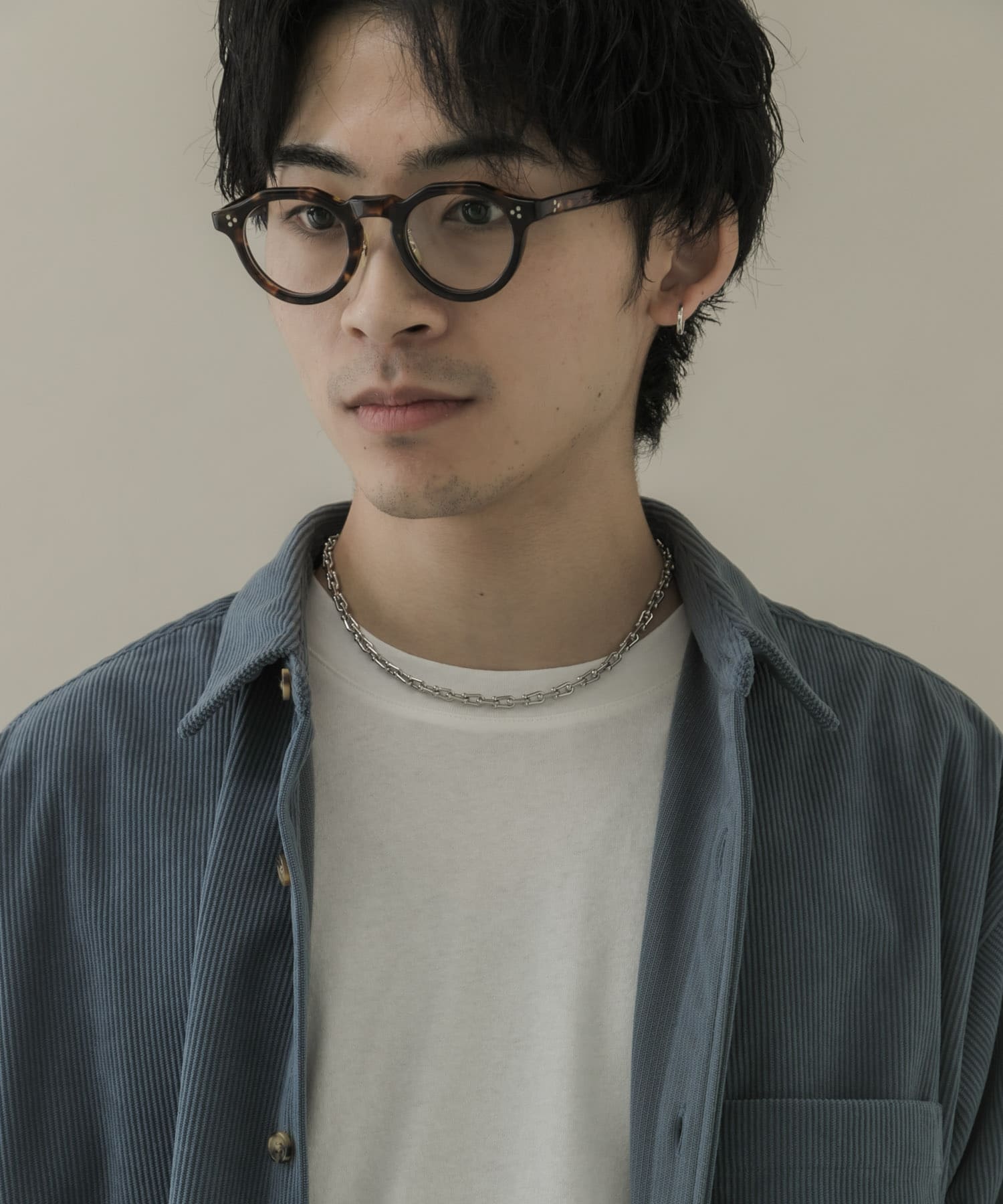 ボールリンクチェーンネックレス SLV -