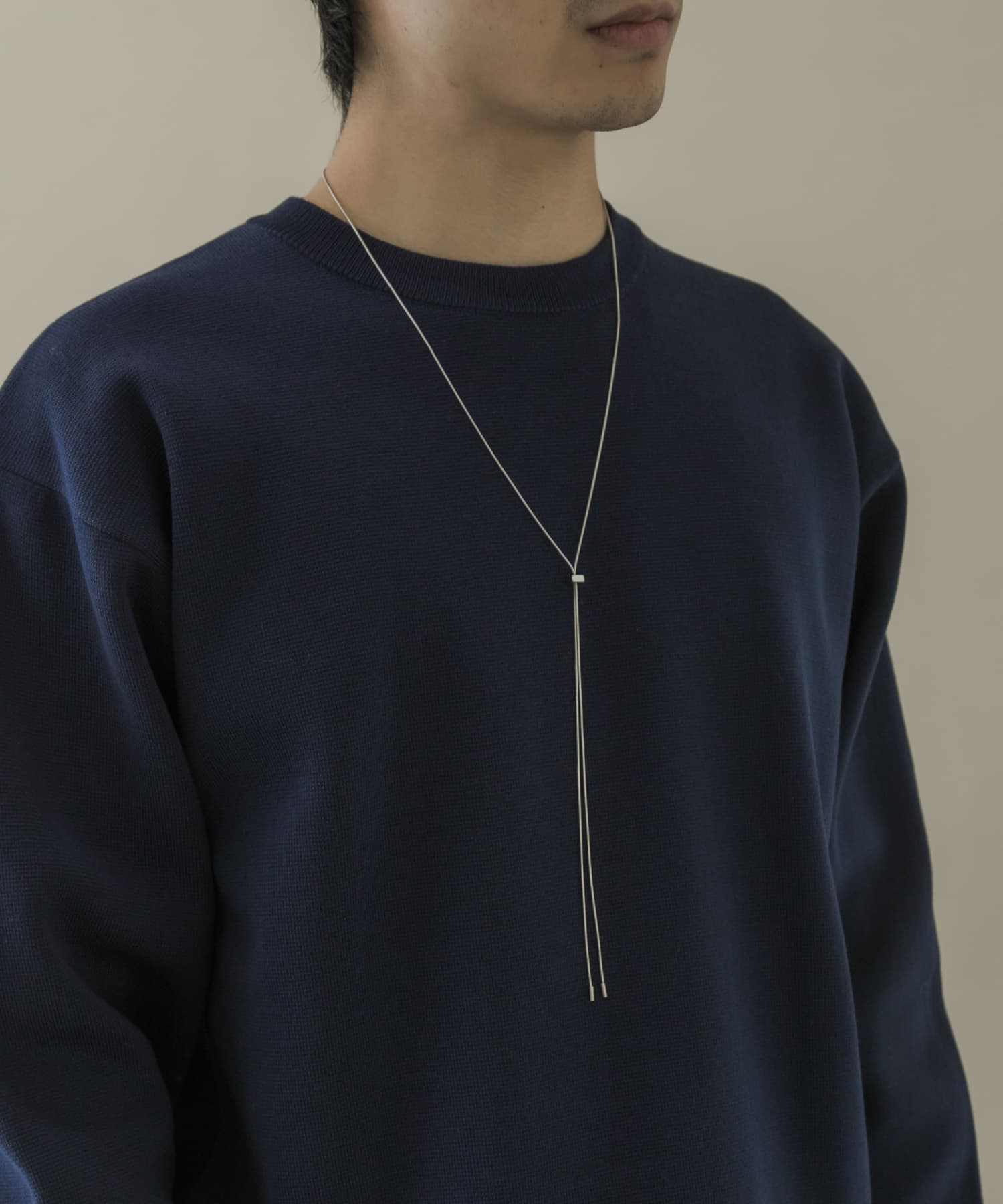 メタルループタイネックレス SLV -