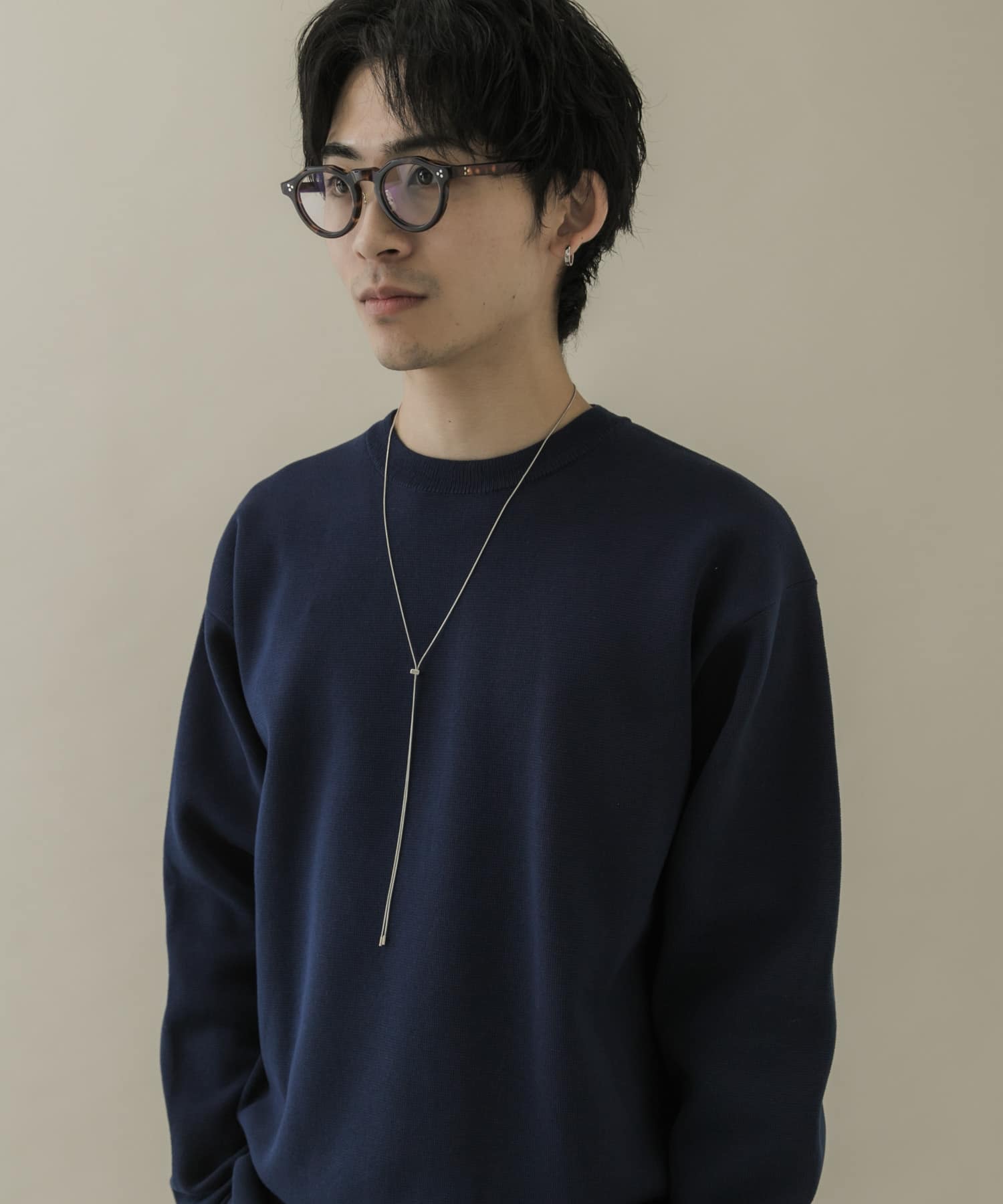 メタルループタイネックレス SLV -