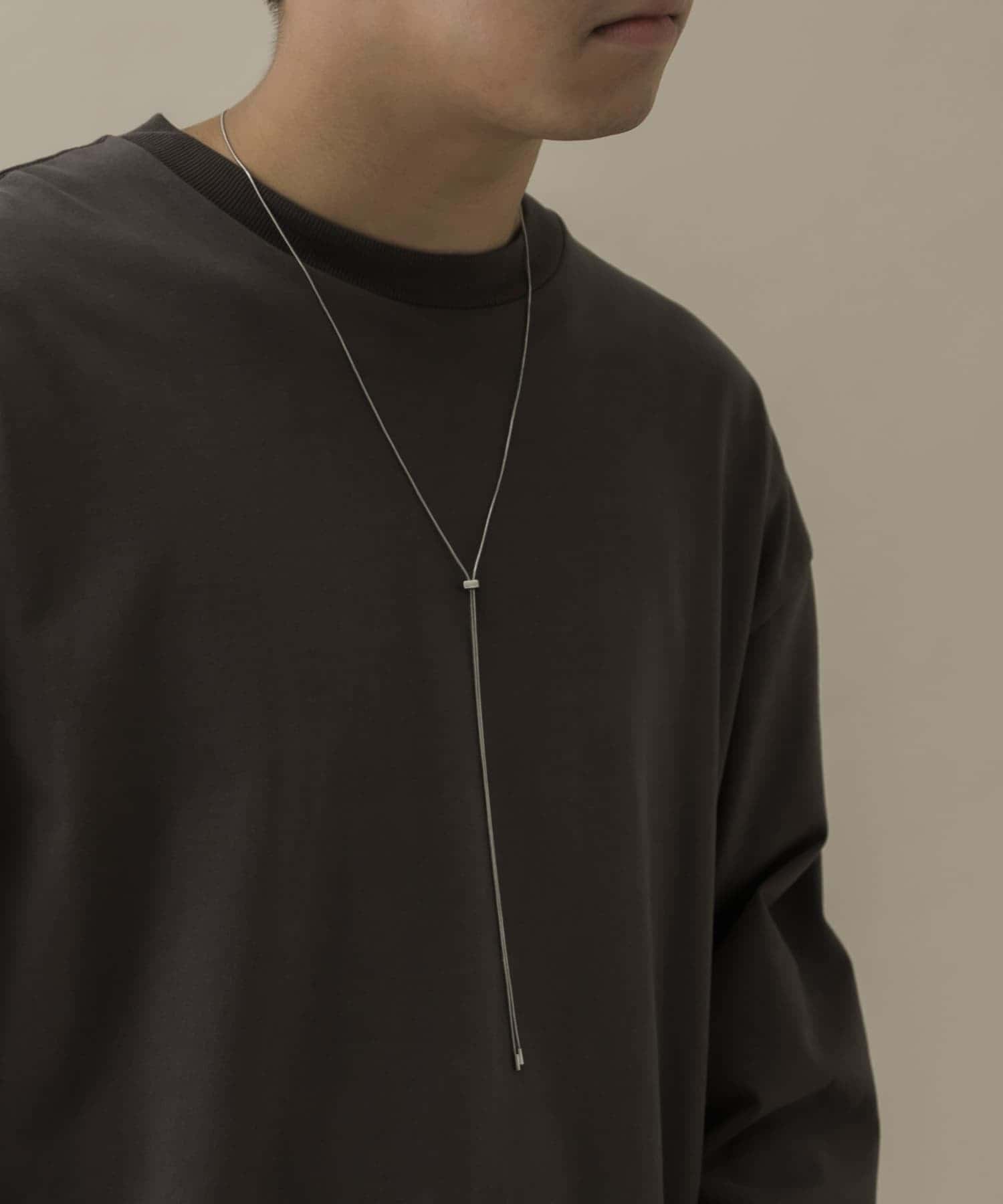 メタルループタイネックレス SLV -