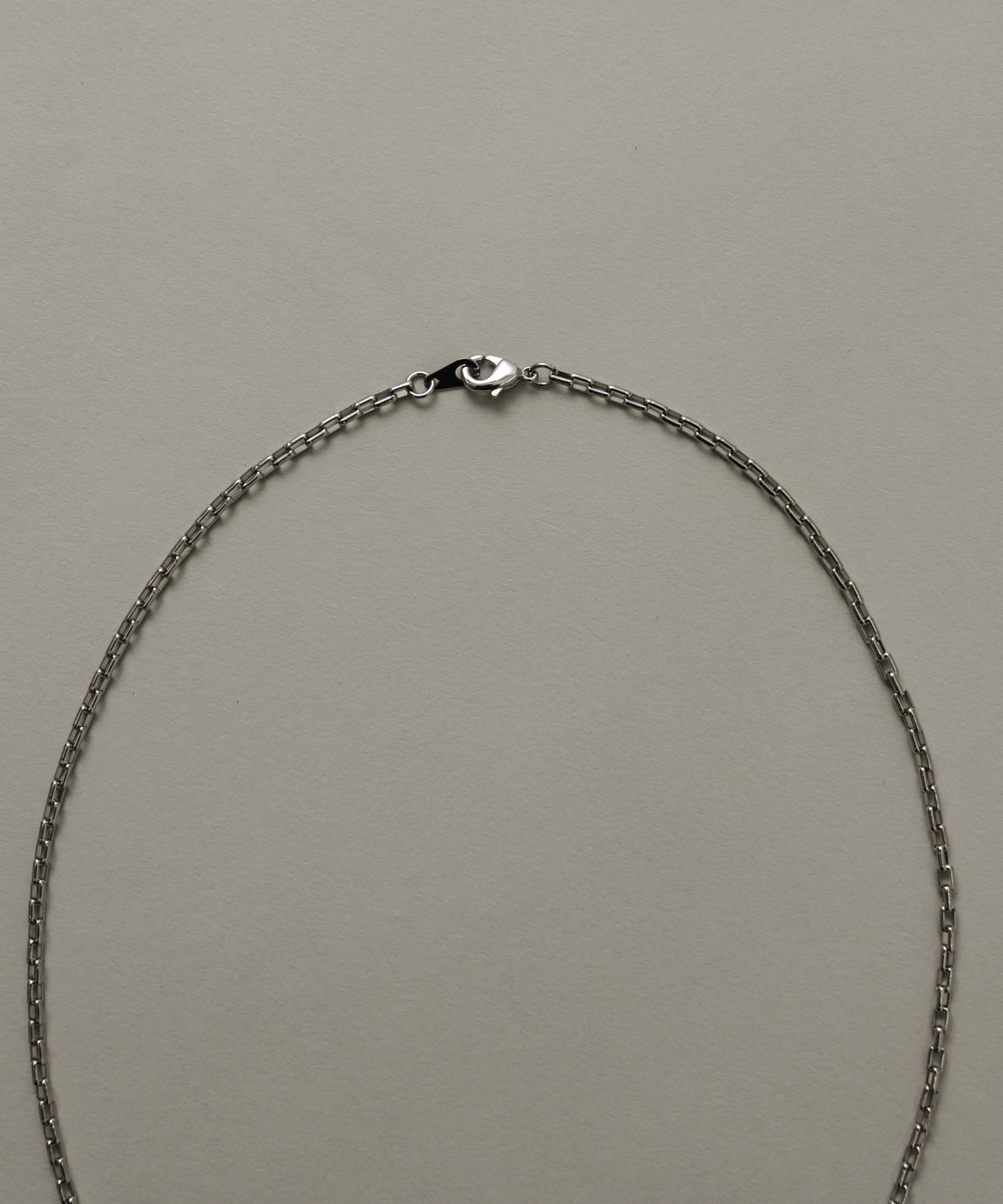 スクエアチェーンネックレス SLV -