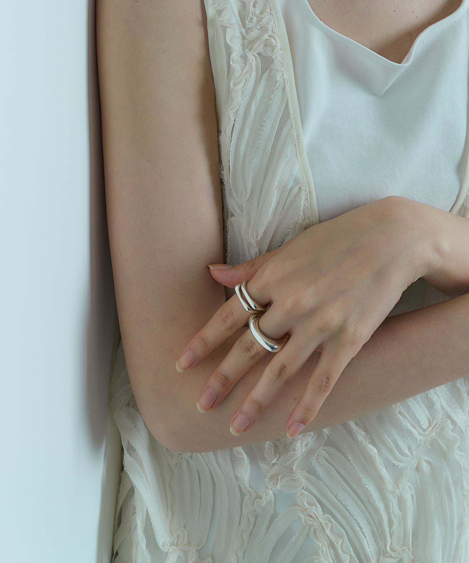SMELLY so’　dual line ring SLV 13