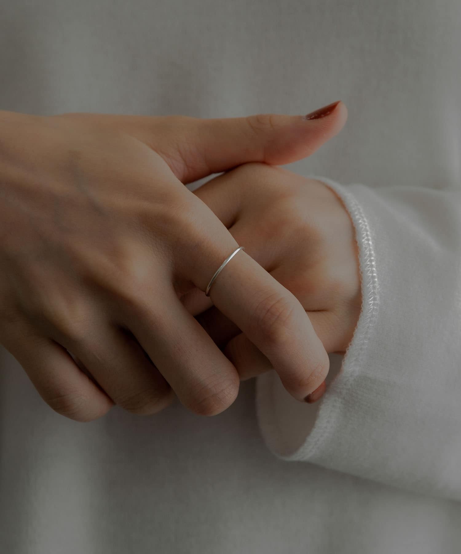 SMELLY so’　slim basic ring SLV 3