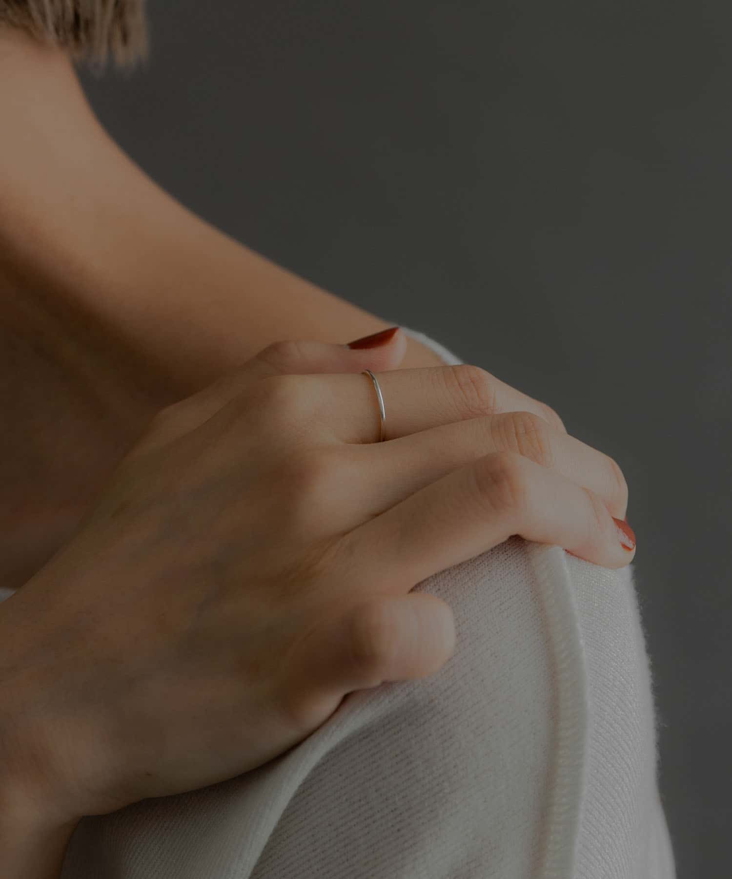 SMELLY so’　slim basic ring SLV 3