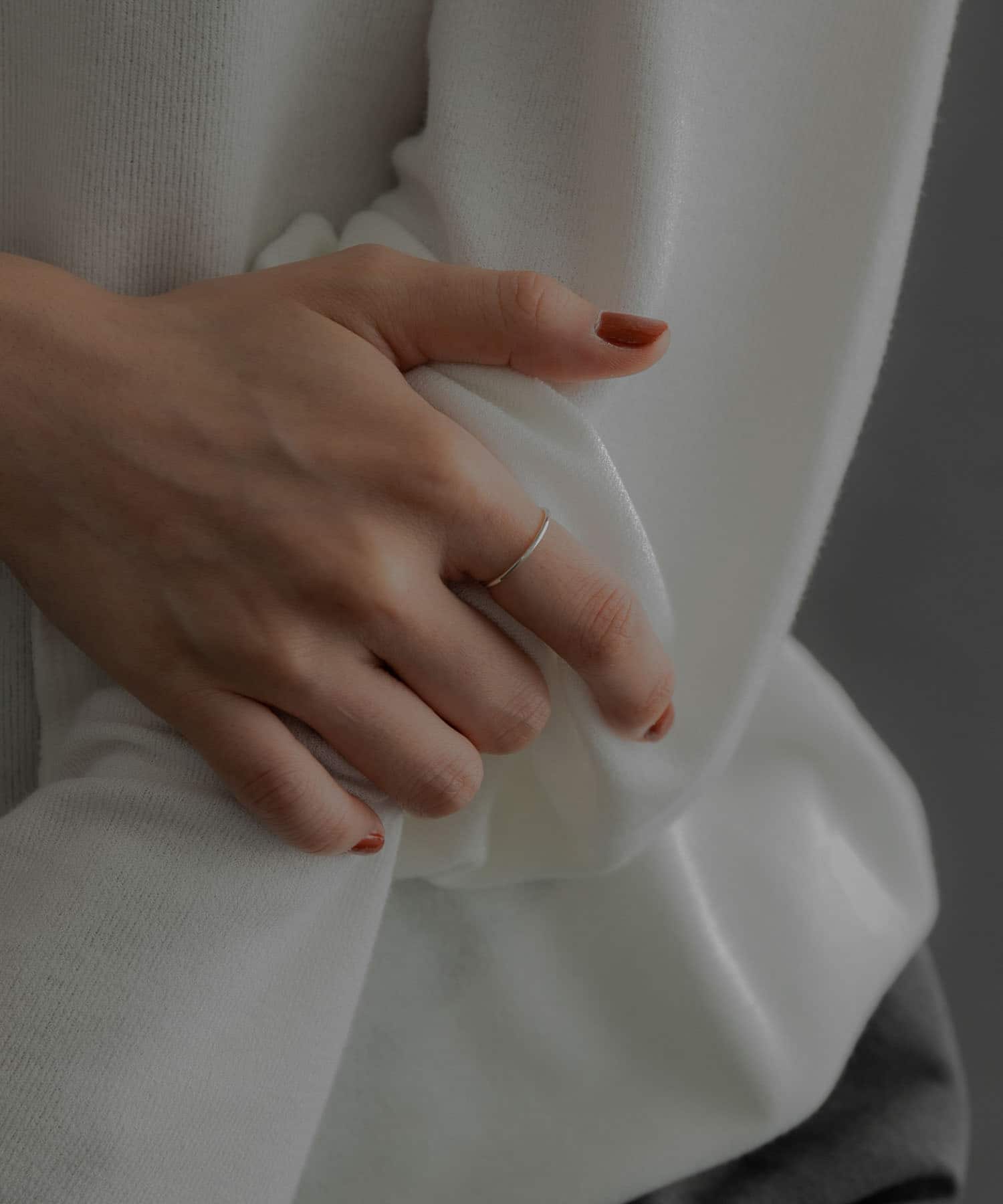 SMELLY so’　slim basic ring SLV 3