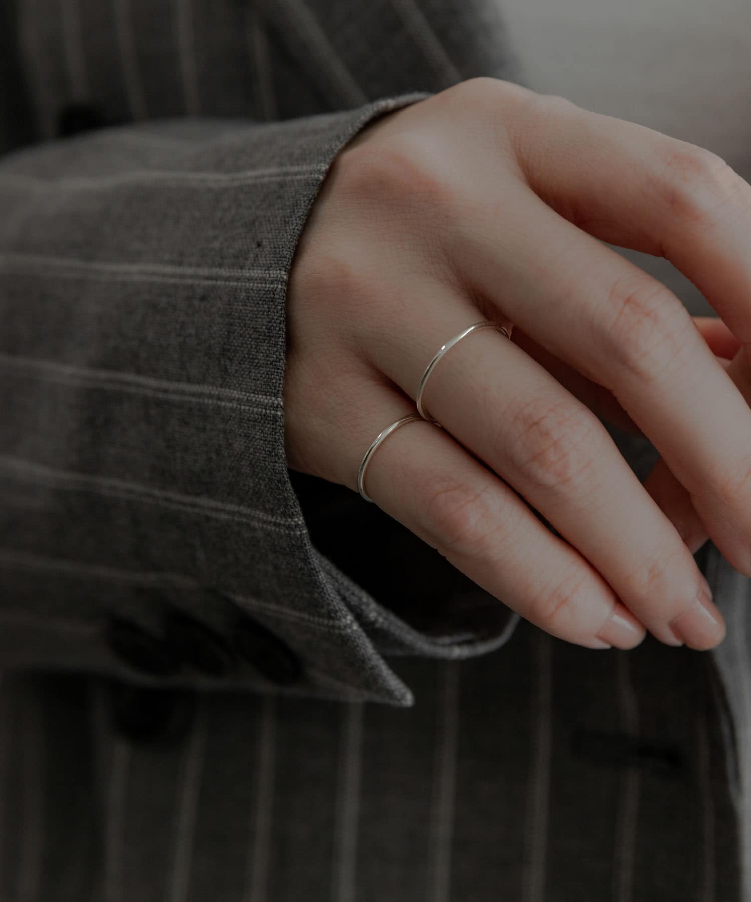 SMELLY so’　slim basic ring SLV 3