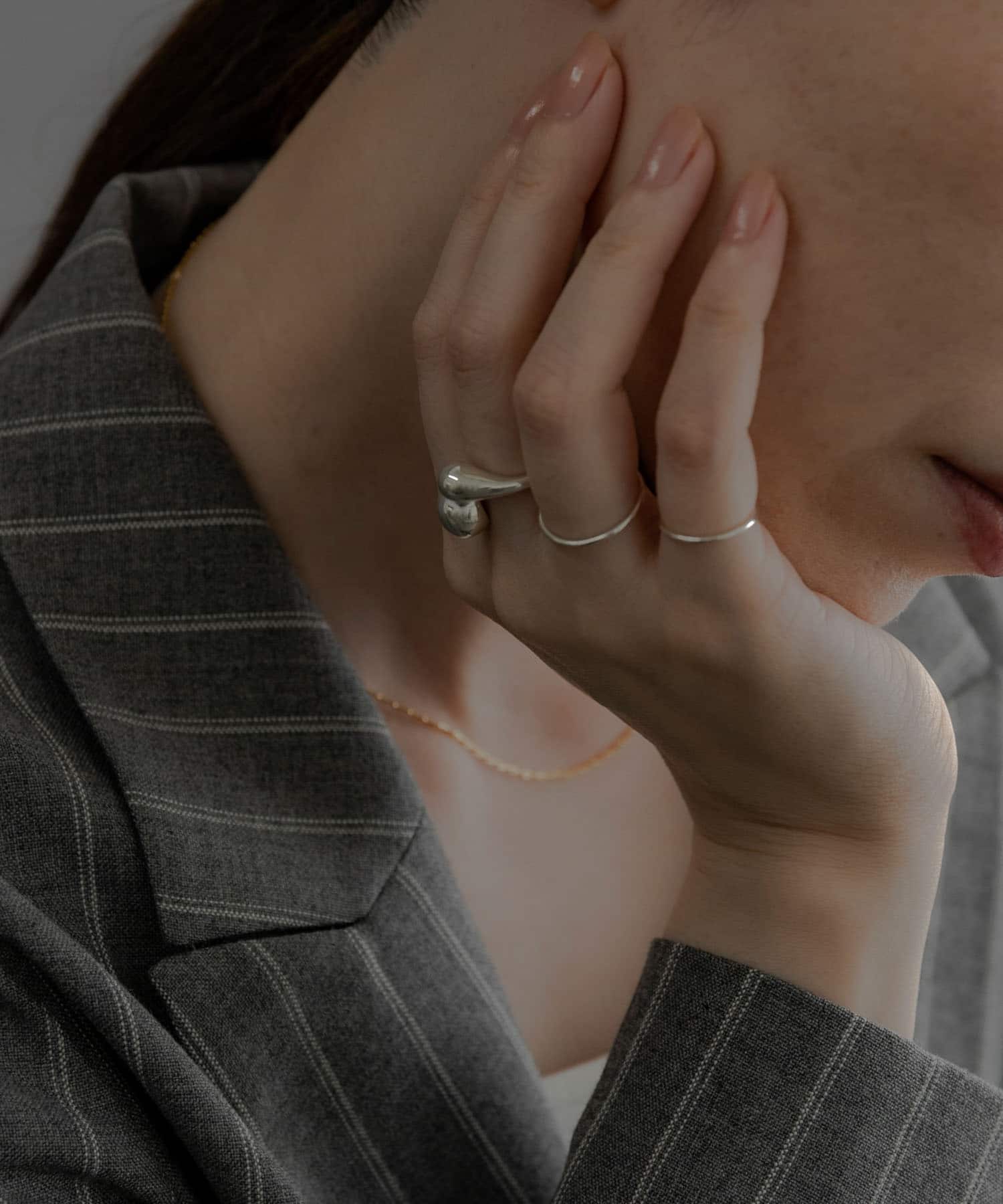 SMELLY so’　slim basic ring SLV 3