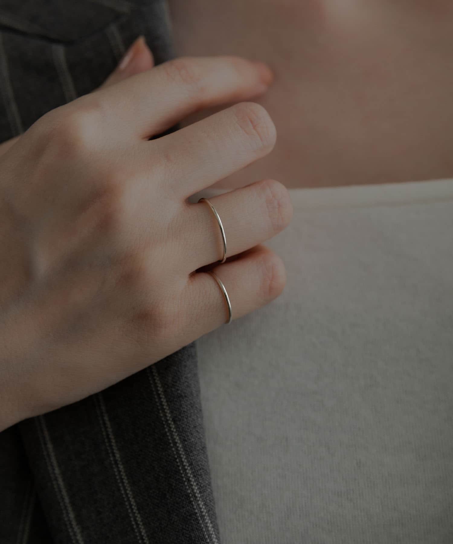 SMELLY so’　slim basic ring SLV 3