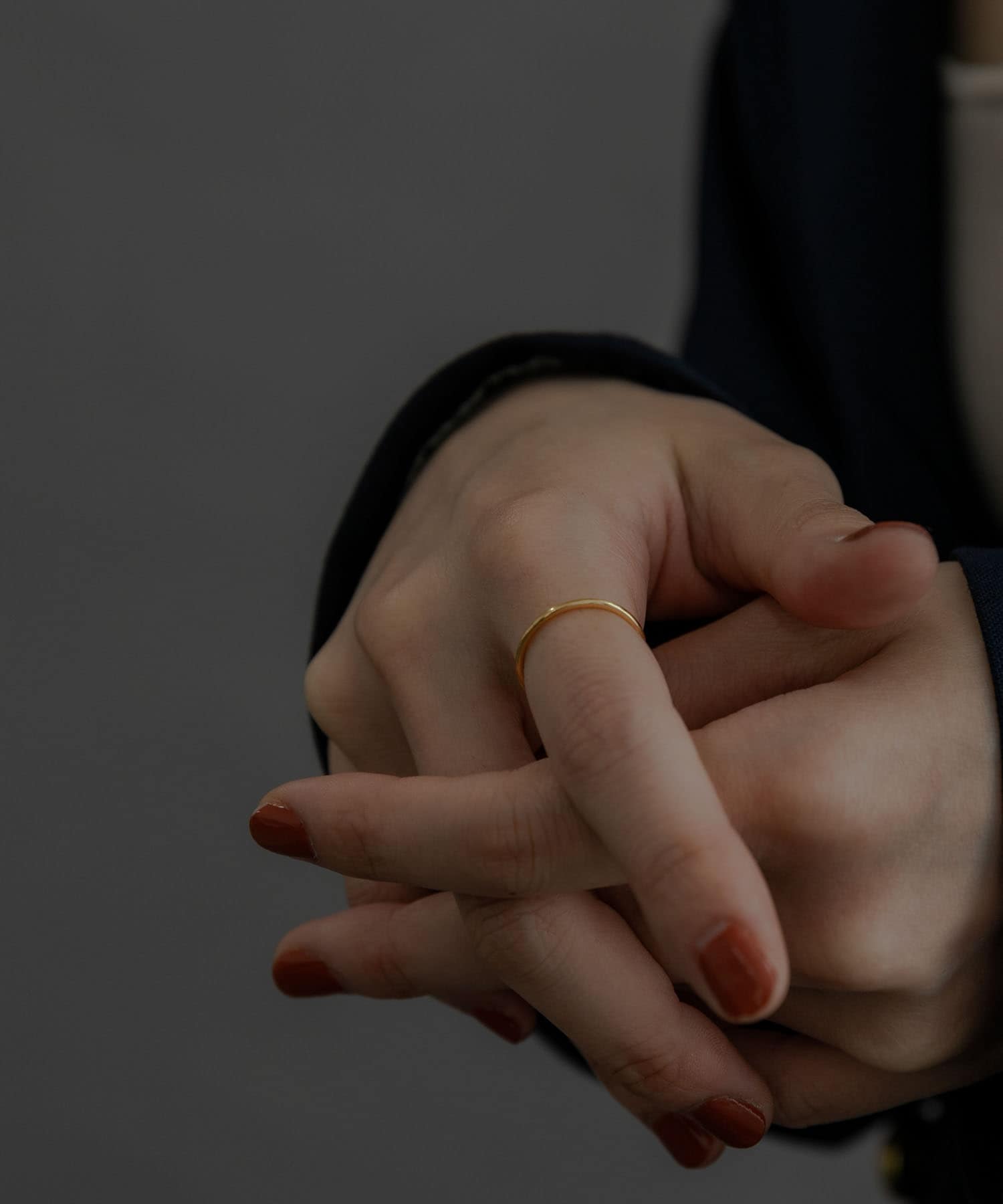 SMELLY so’　slim basic ring GLD 3