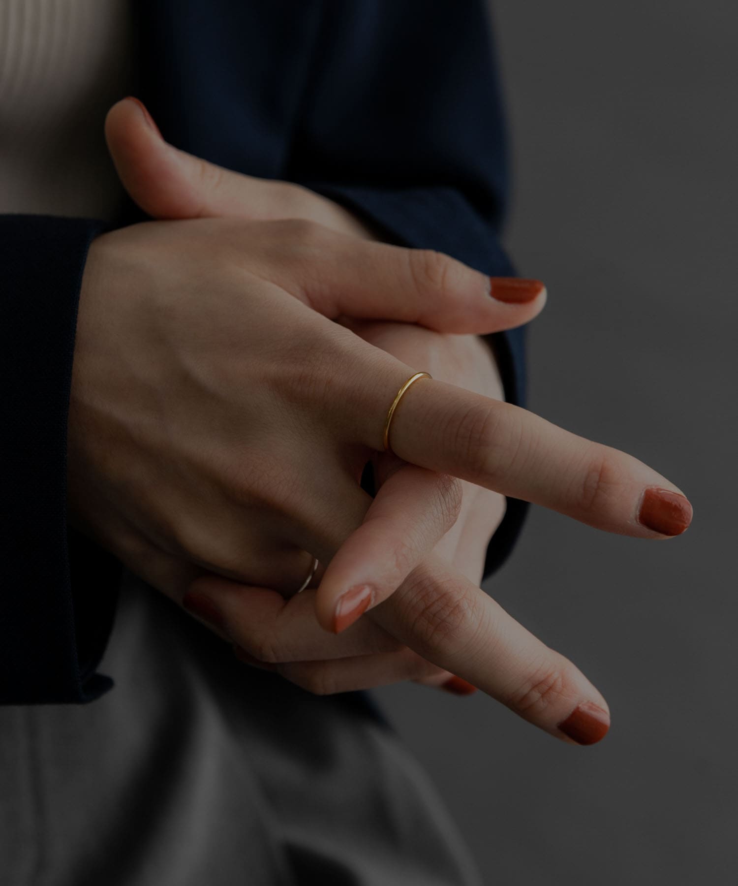 SMELLY so’　slim basic ring GLD 3