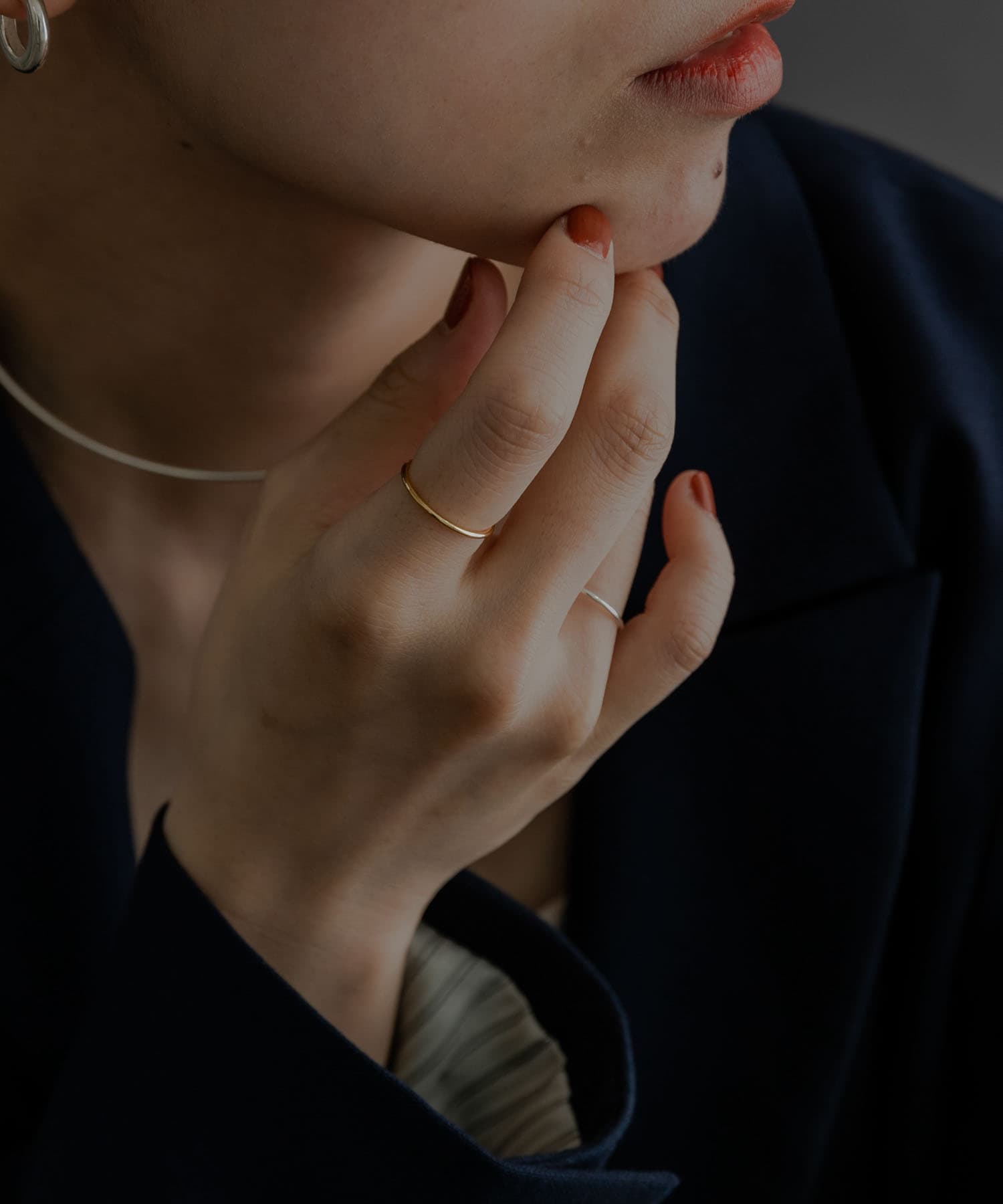 SMELLY so’　slim basic ring GLD 3