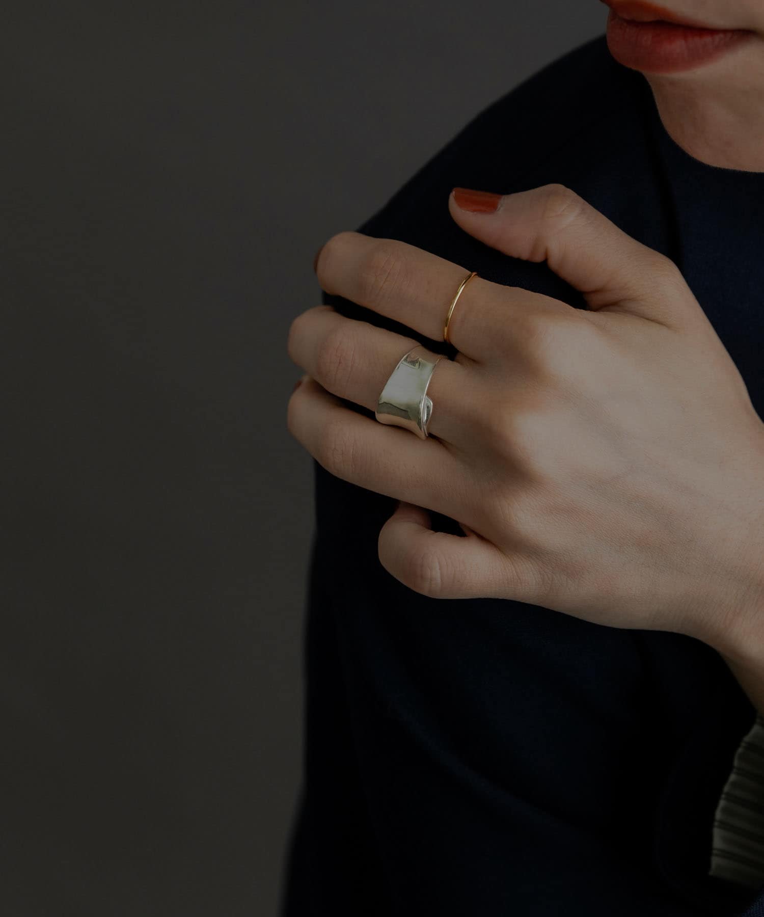 【 UNDERFIELD 】 ’S FACE RING 人気急上昇【FENDI】ルテニウムカラー リング・2色☆ (FENDI/指輪