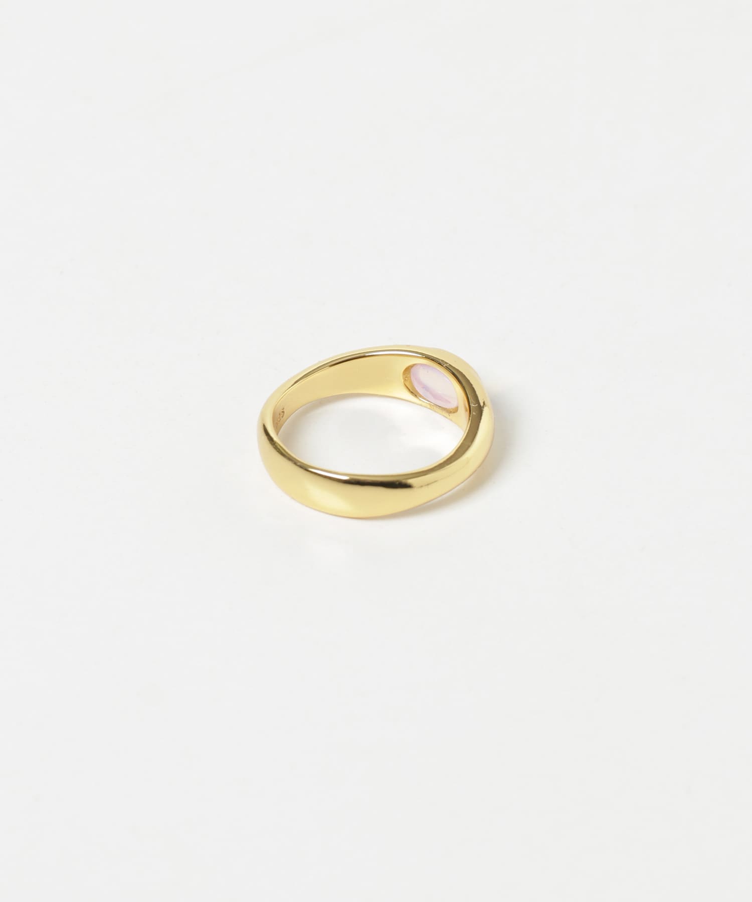 SMELLY so’　stone line ring GLD 11