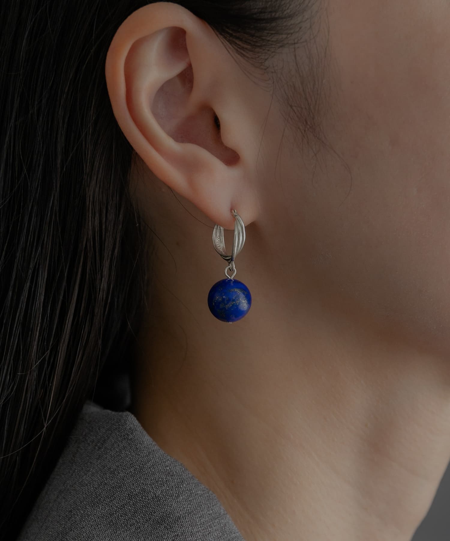 SMELLY so’　lapis lazuli pierce SLV -