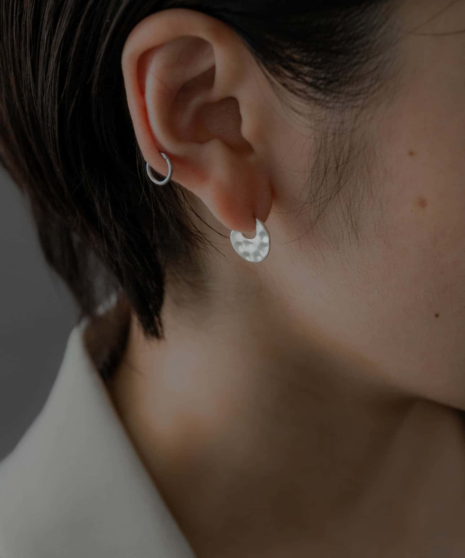 SMELLY so’　flat circle pierce SLV -