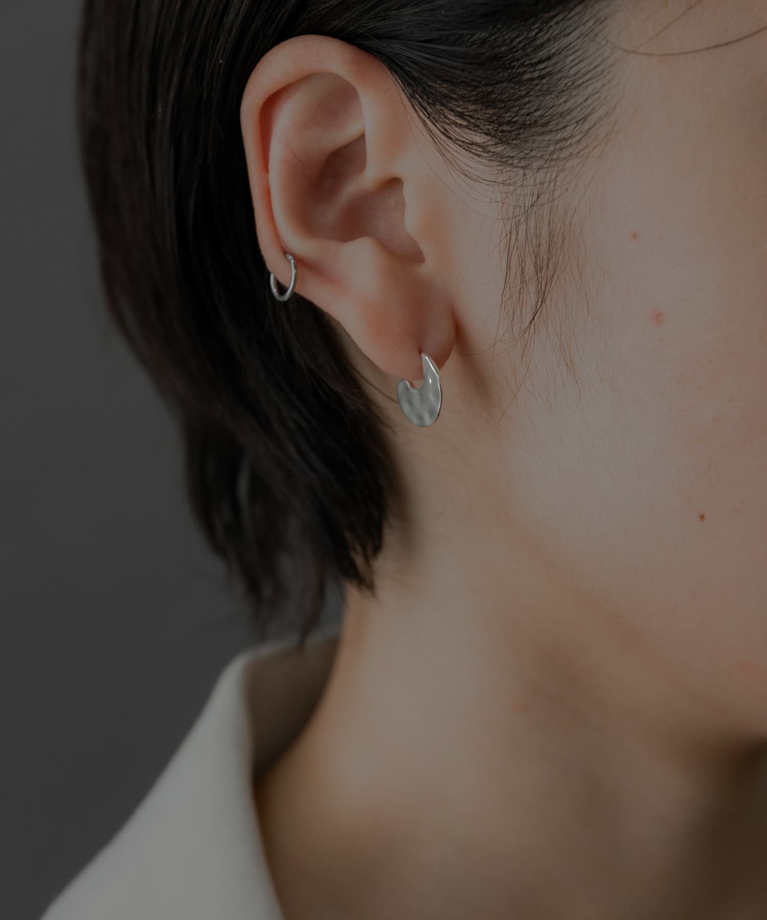 SMELLY so’　flat circle pierce SLV -