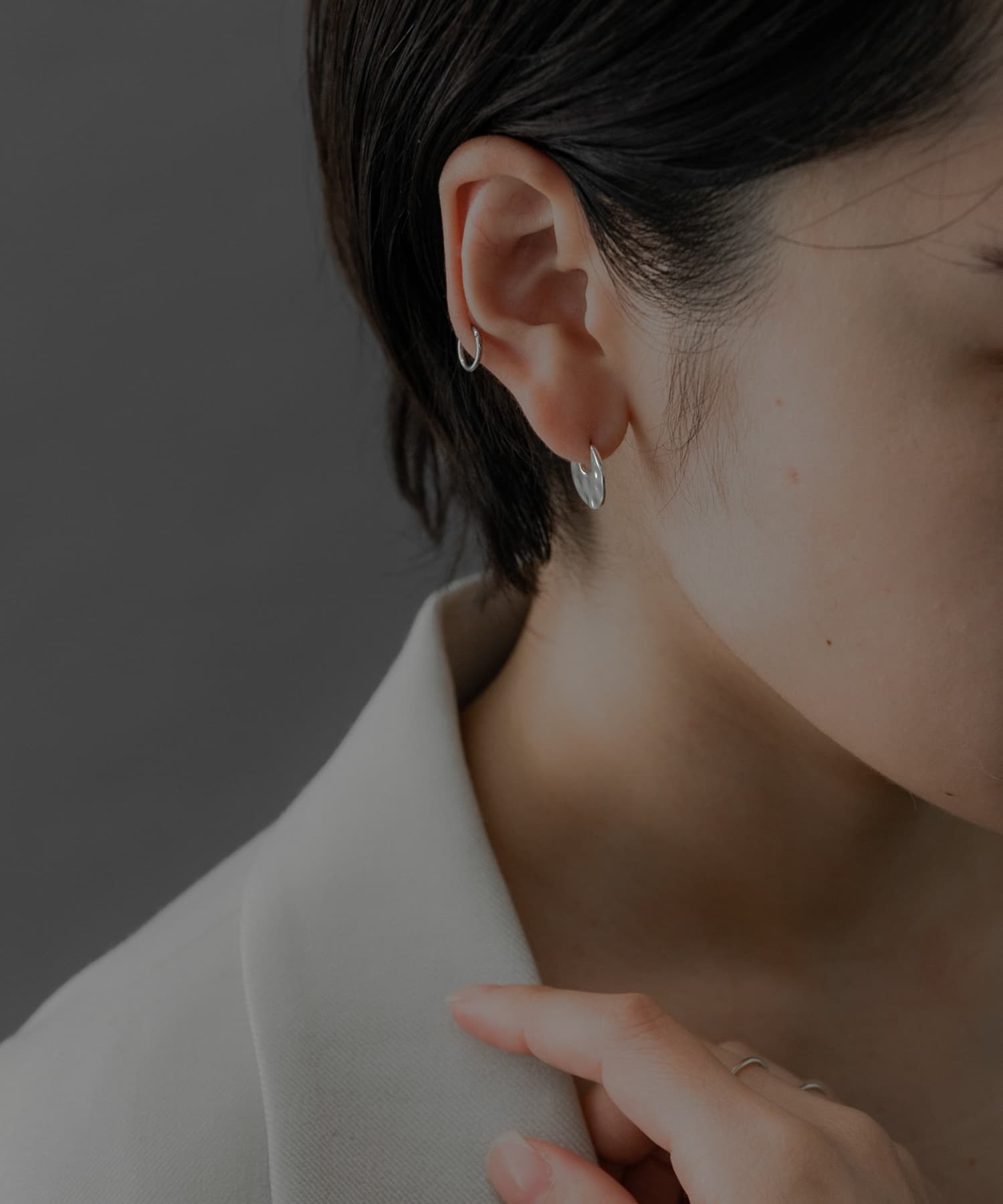 SMELLY so’　flat circle pierce SLV -