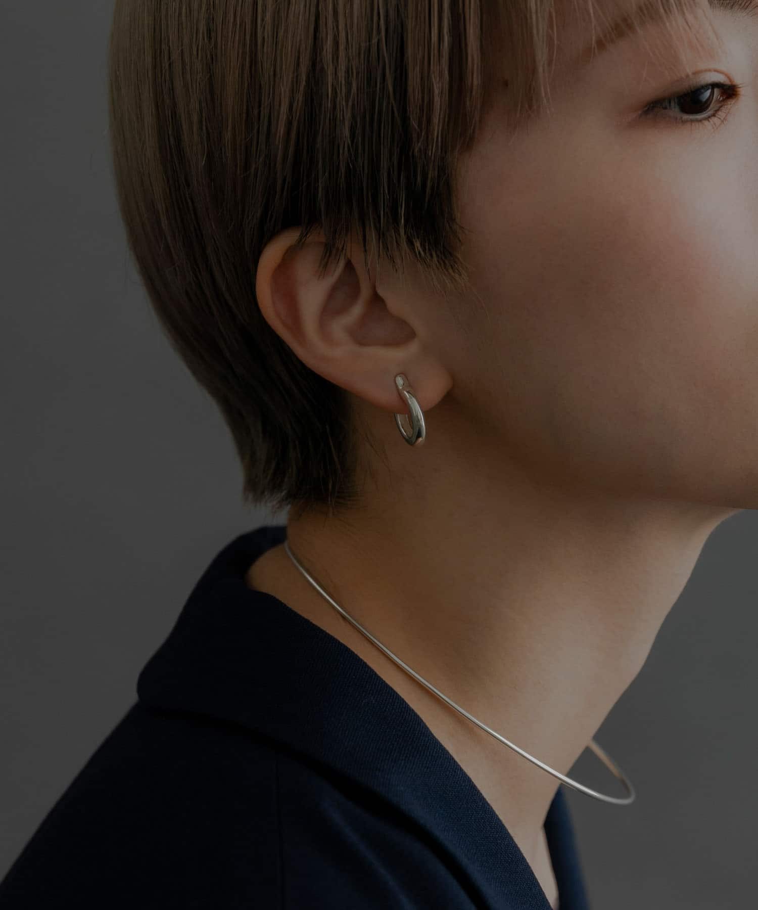 SMELLY so’　circle earring SLV -