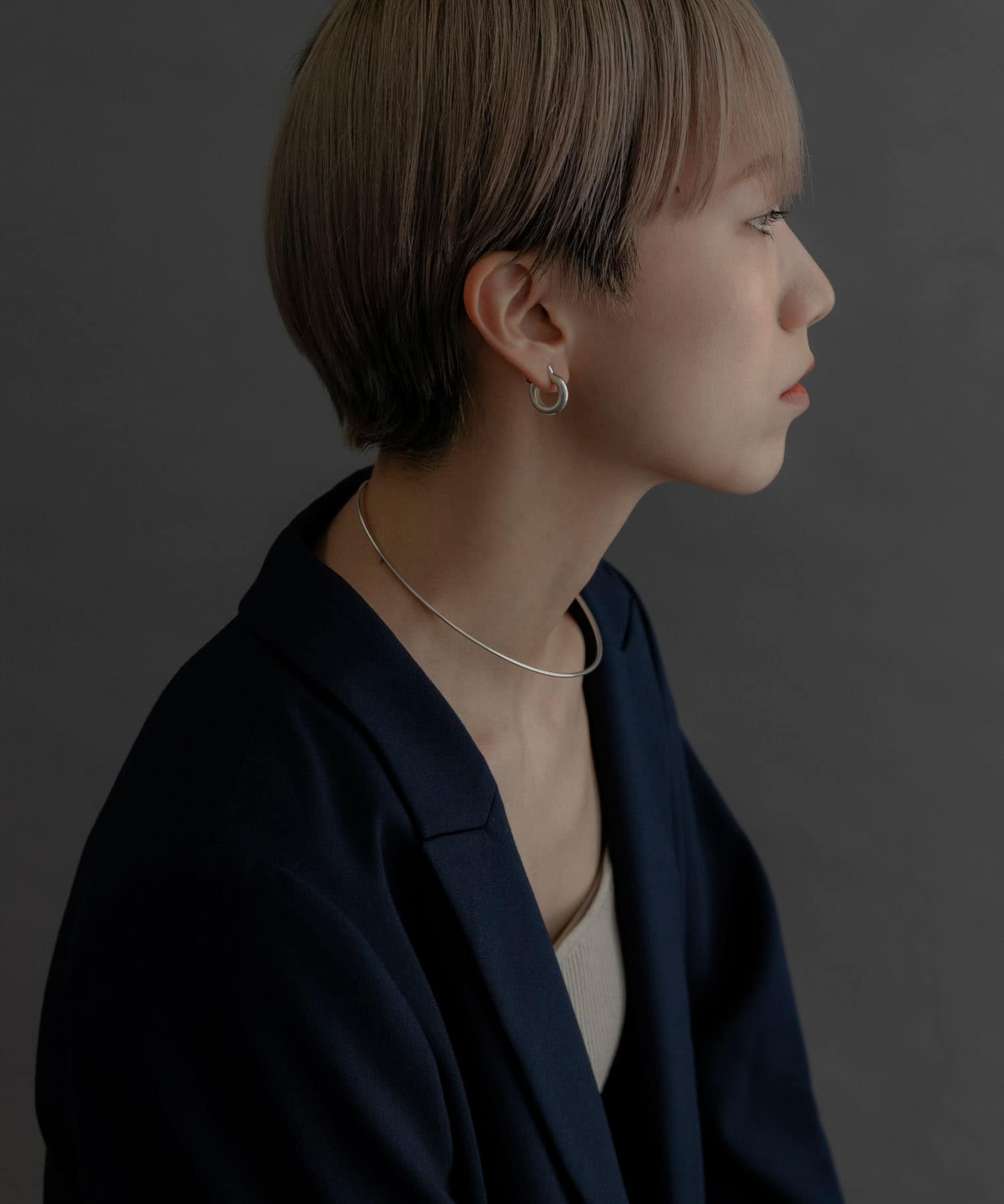 SMELLY so’　circle earring SLV -