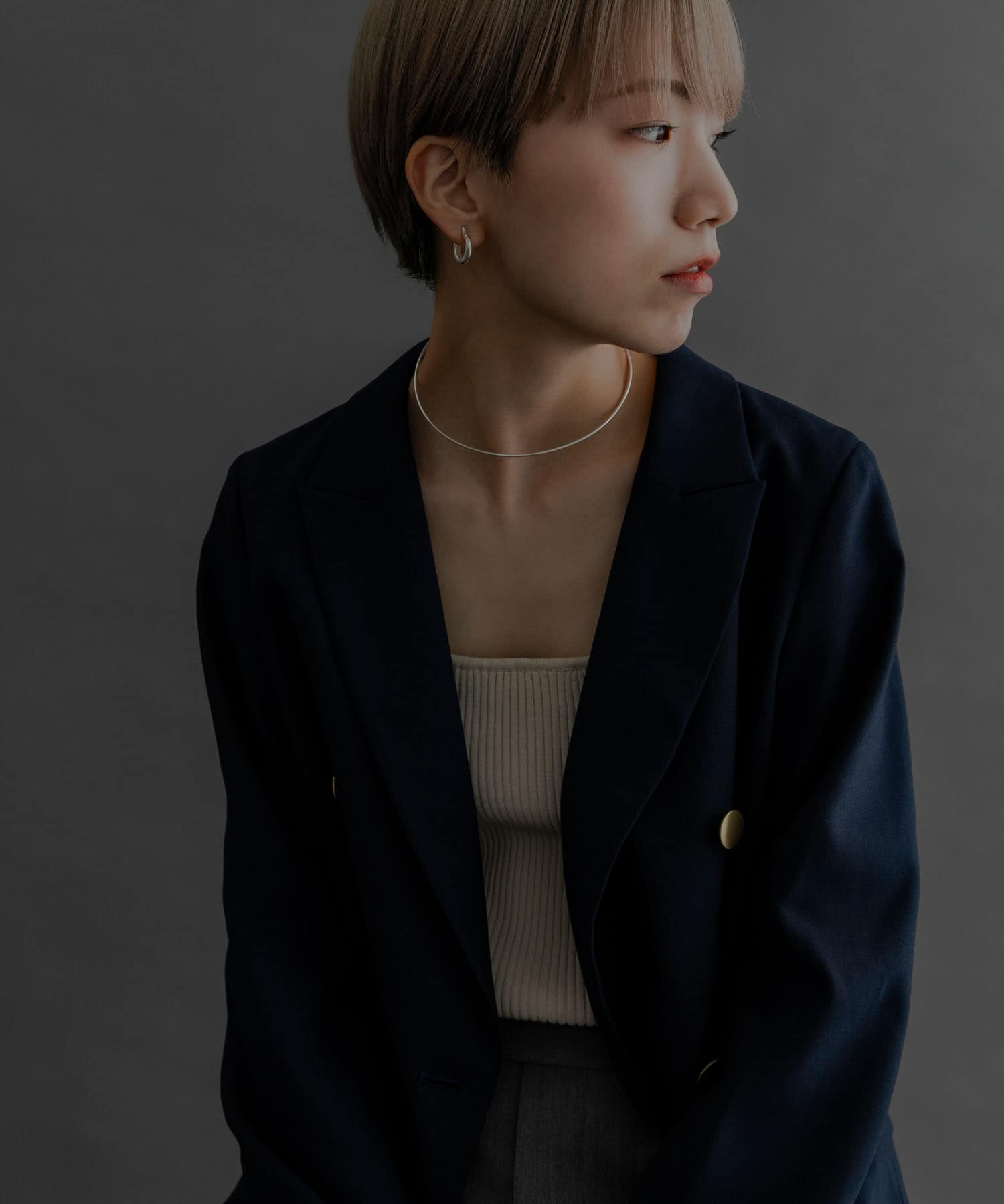 SMELLY so’　circle earring SLV -