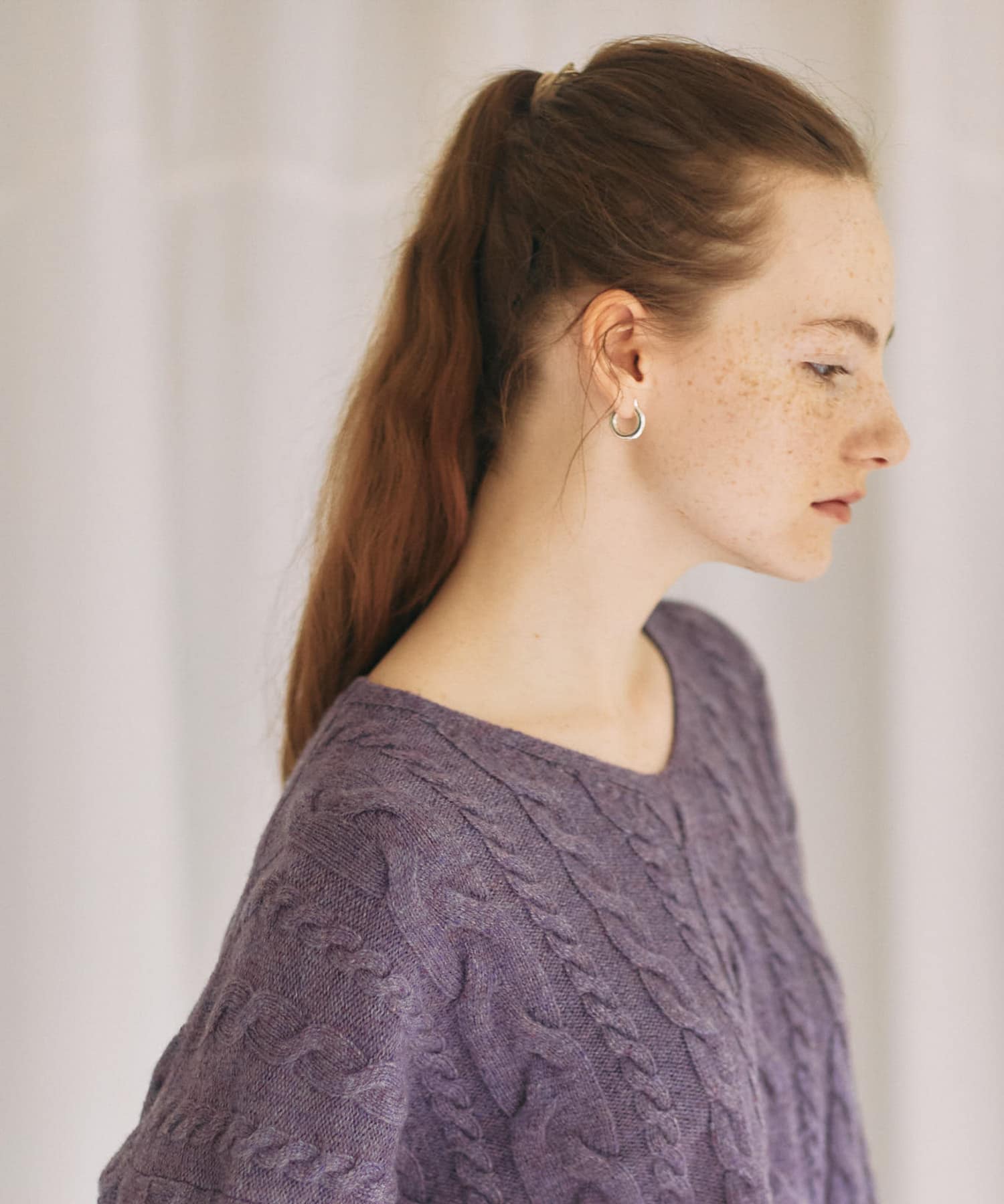 SMELLY so’　circle earring SLV -