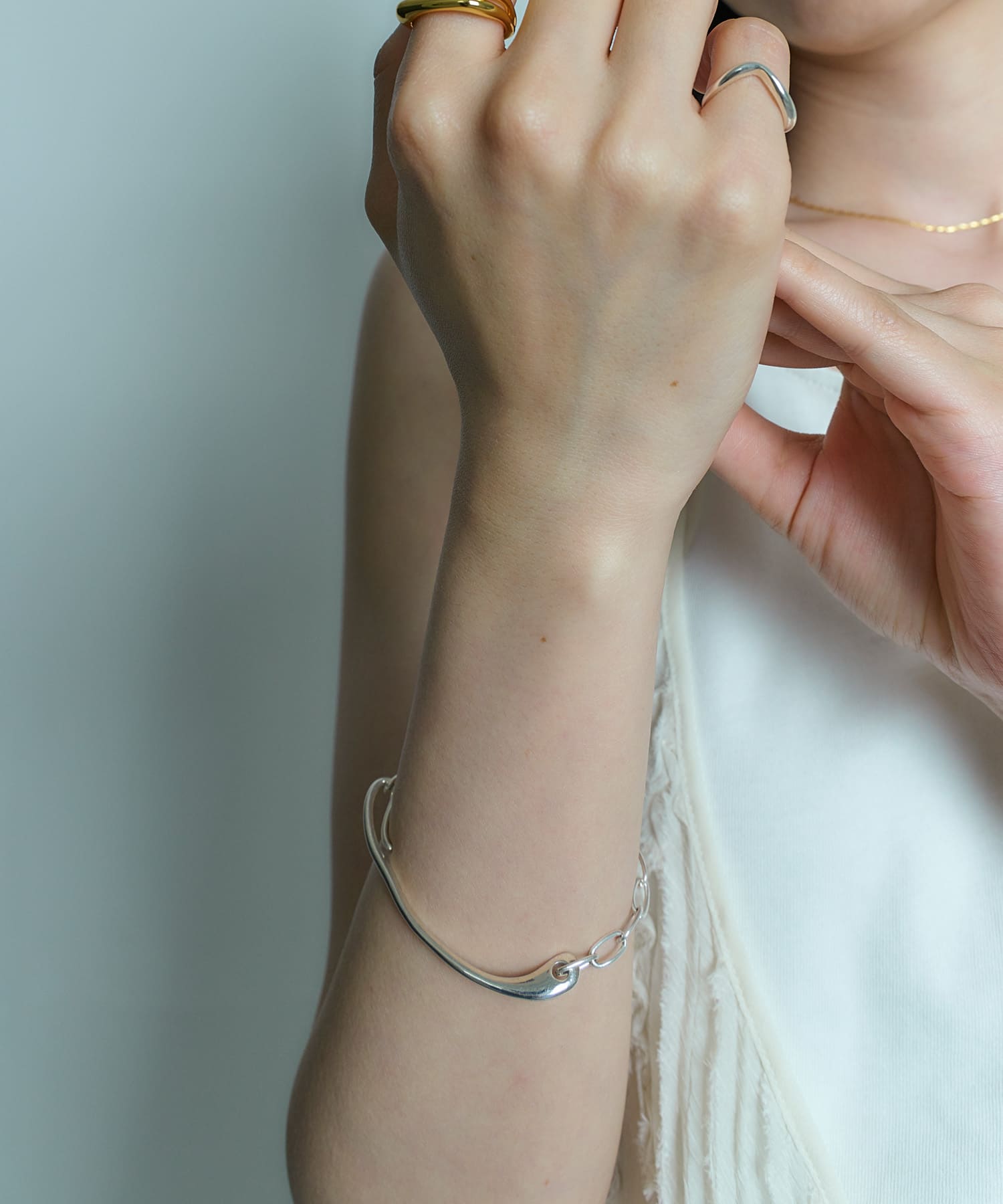 SMELLY so’　combination bracelet SLV -