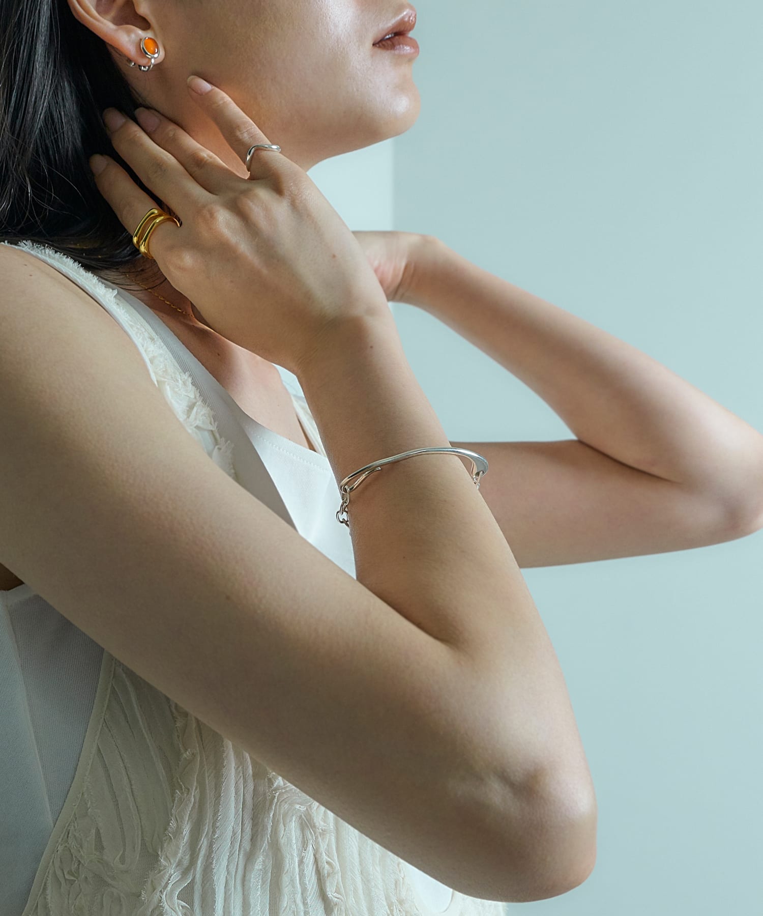 SMELLY so’　combination bracelet SLV -
