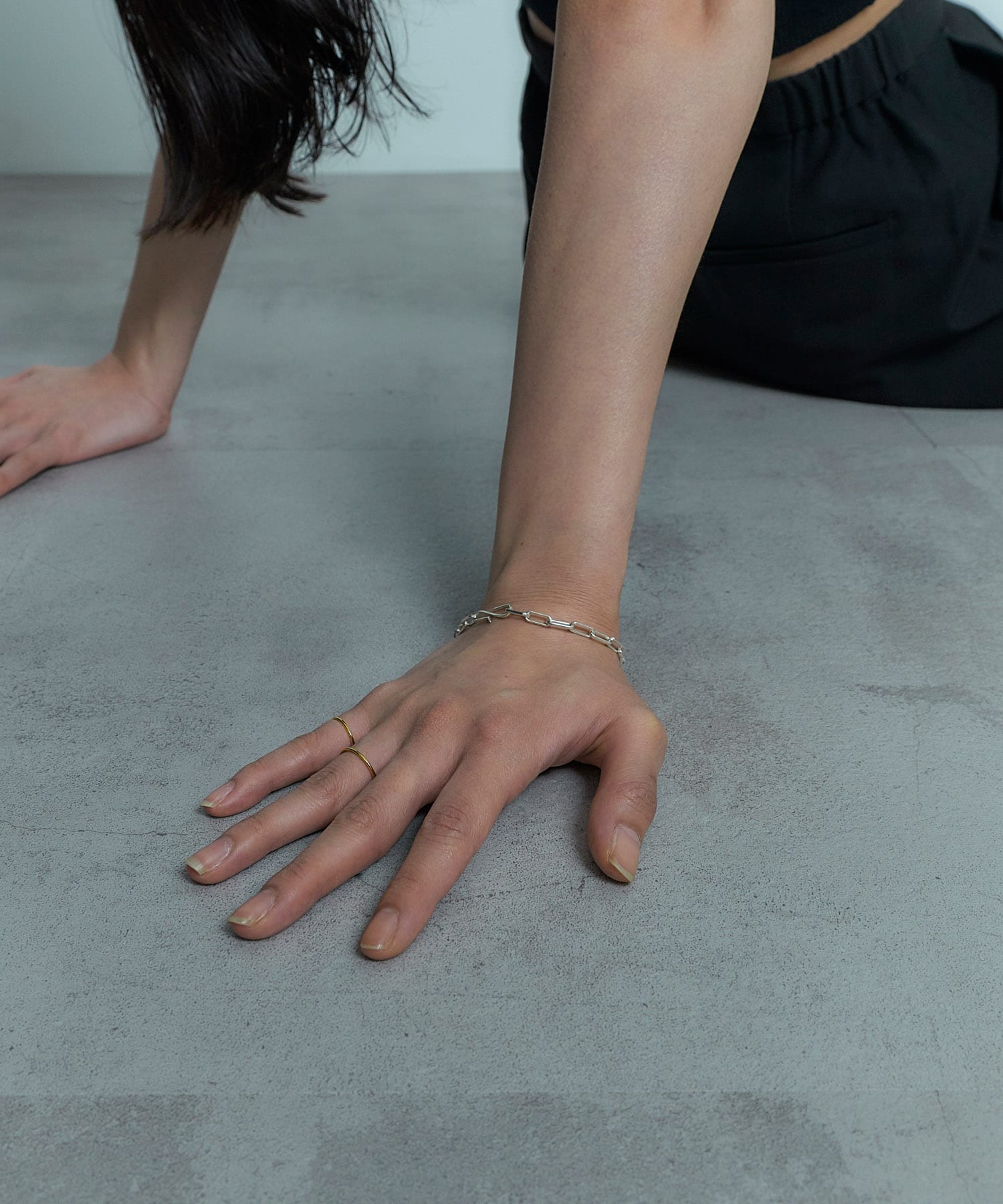 SMELLY so’　leon chain bracelet SLV -