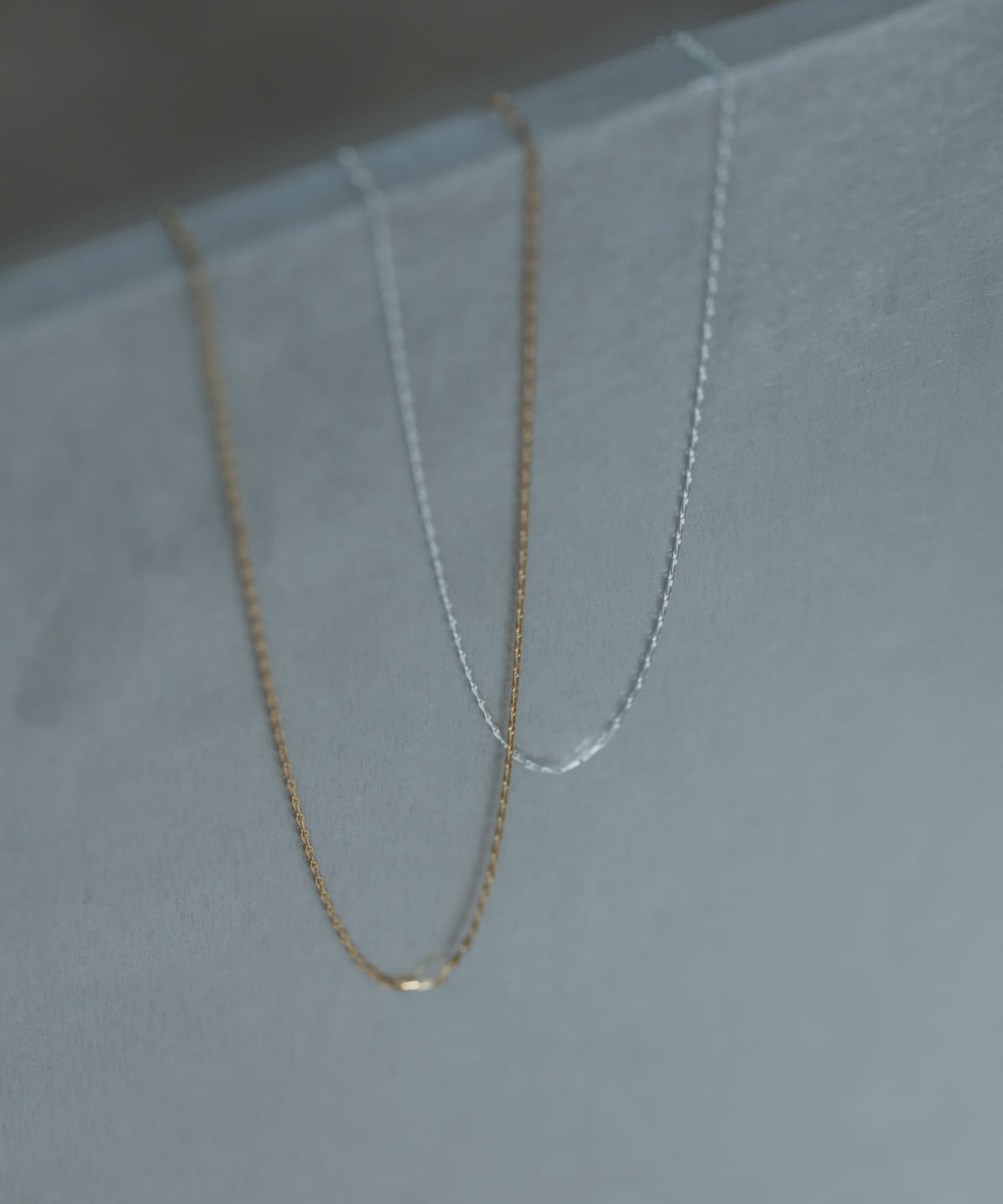 SMELLY so’　slim chain necklace SLV -