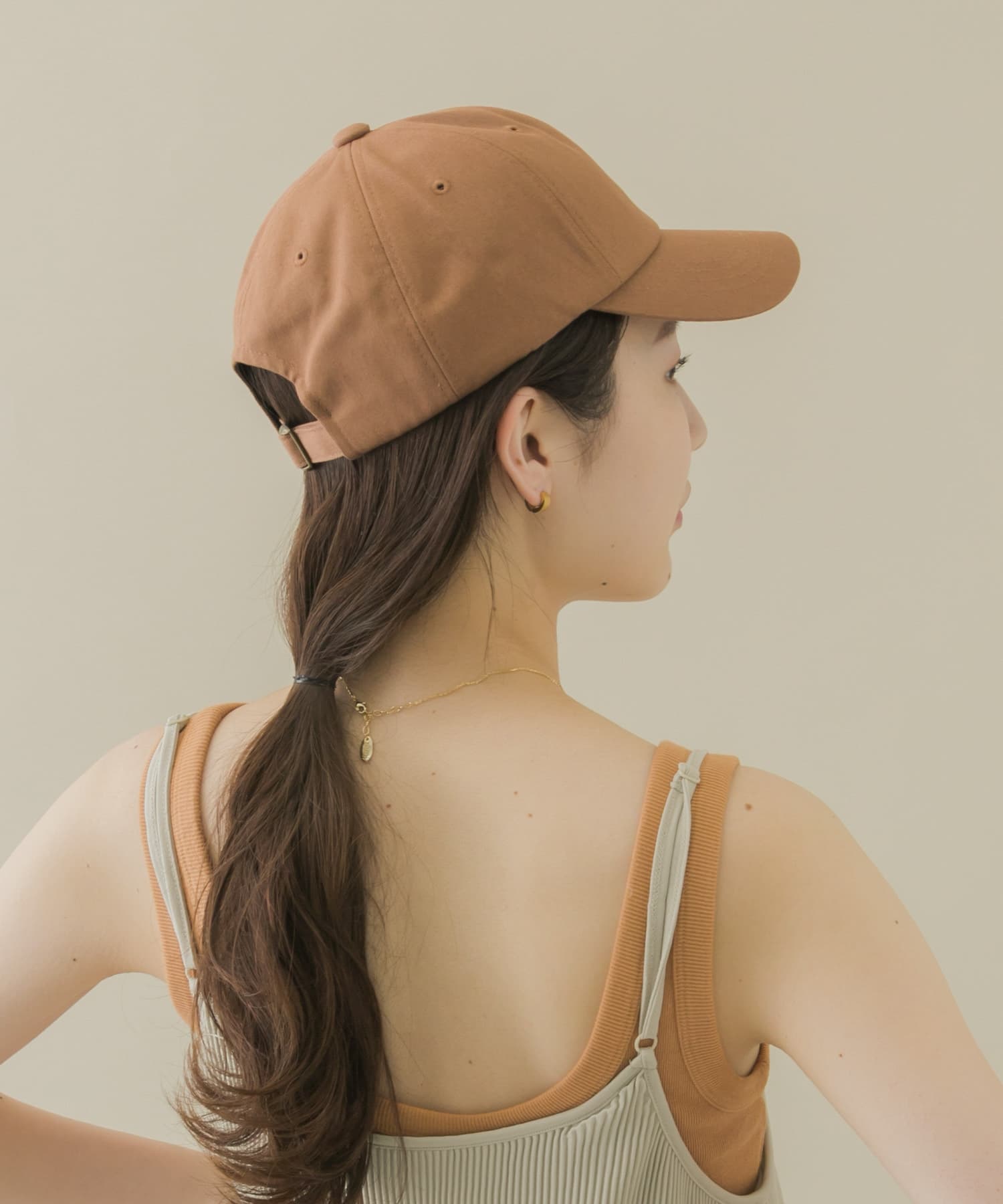 ベーシックコットンキャップ BRN -