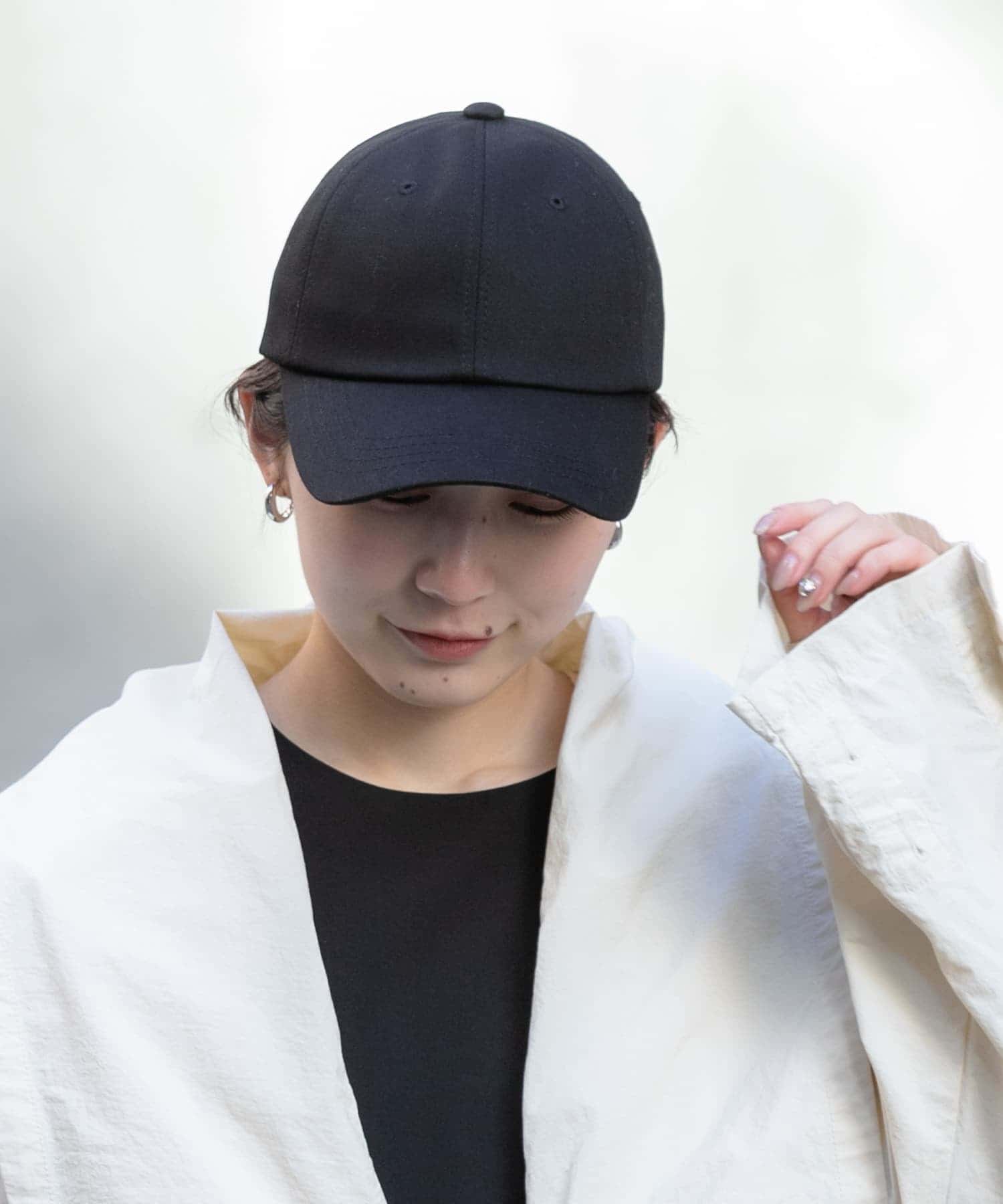 ベーシックコットンキャップ BLK -