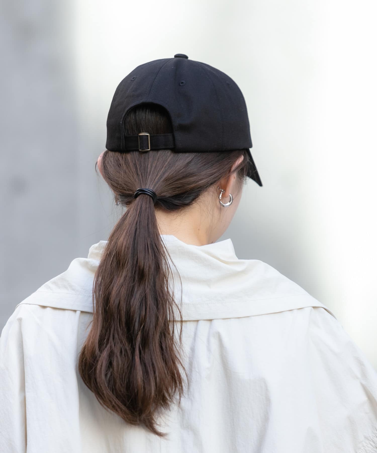 ベーシックコットンキャップ BLK -