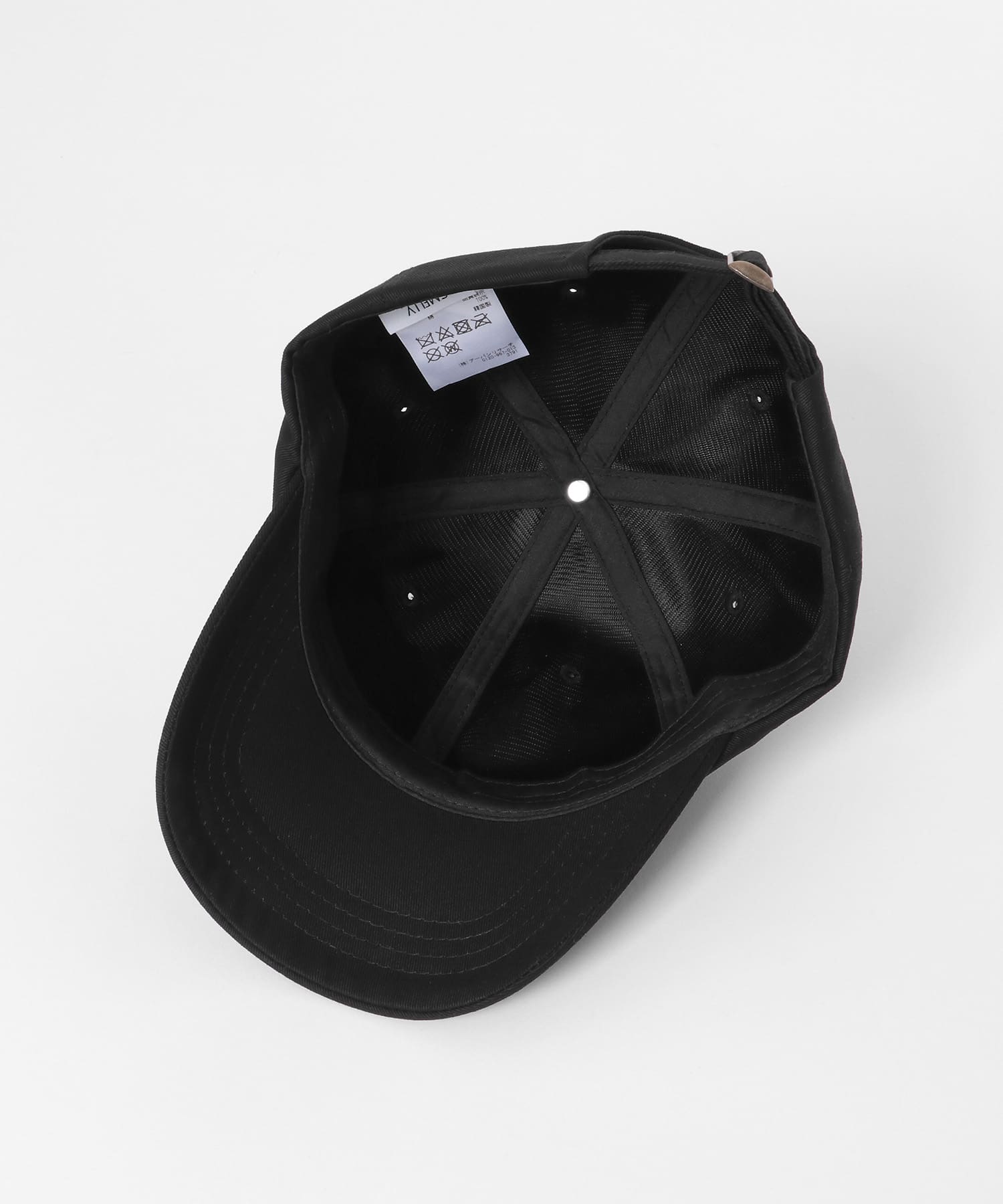 ベーシックコットンキャップ BLK -