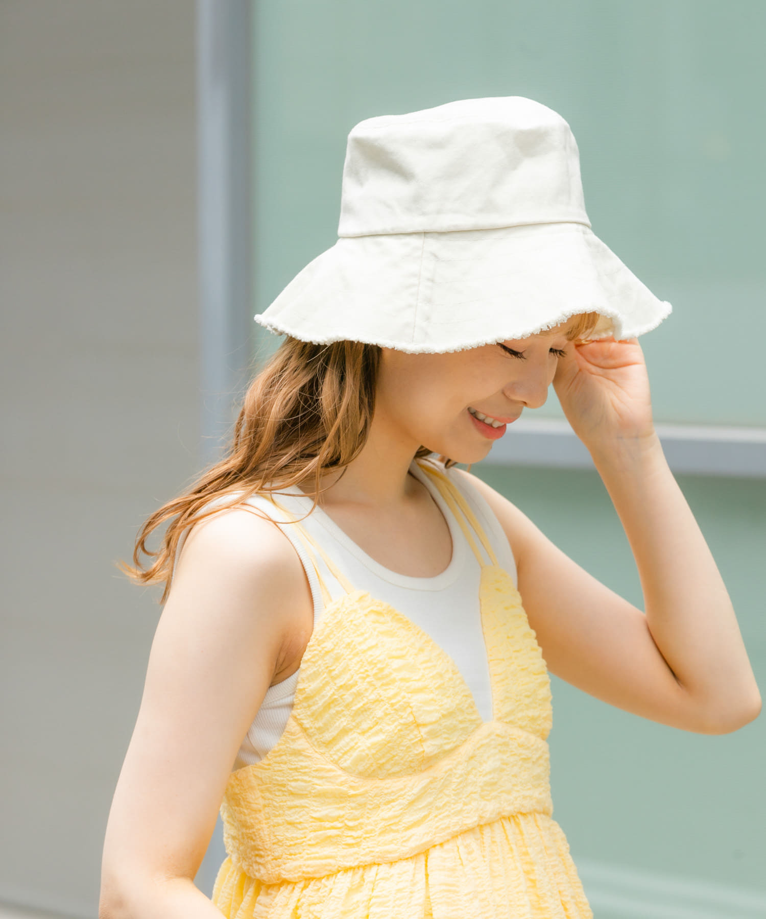 ツイルフリンジバケットハット IVO -