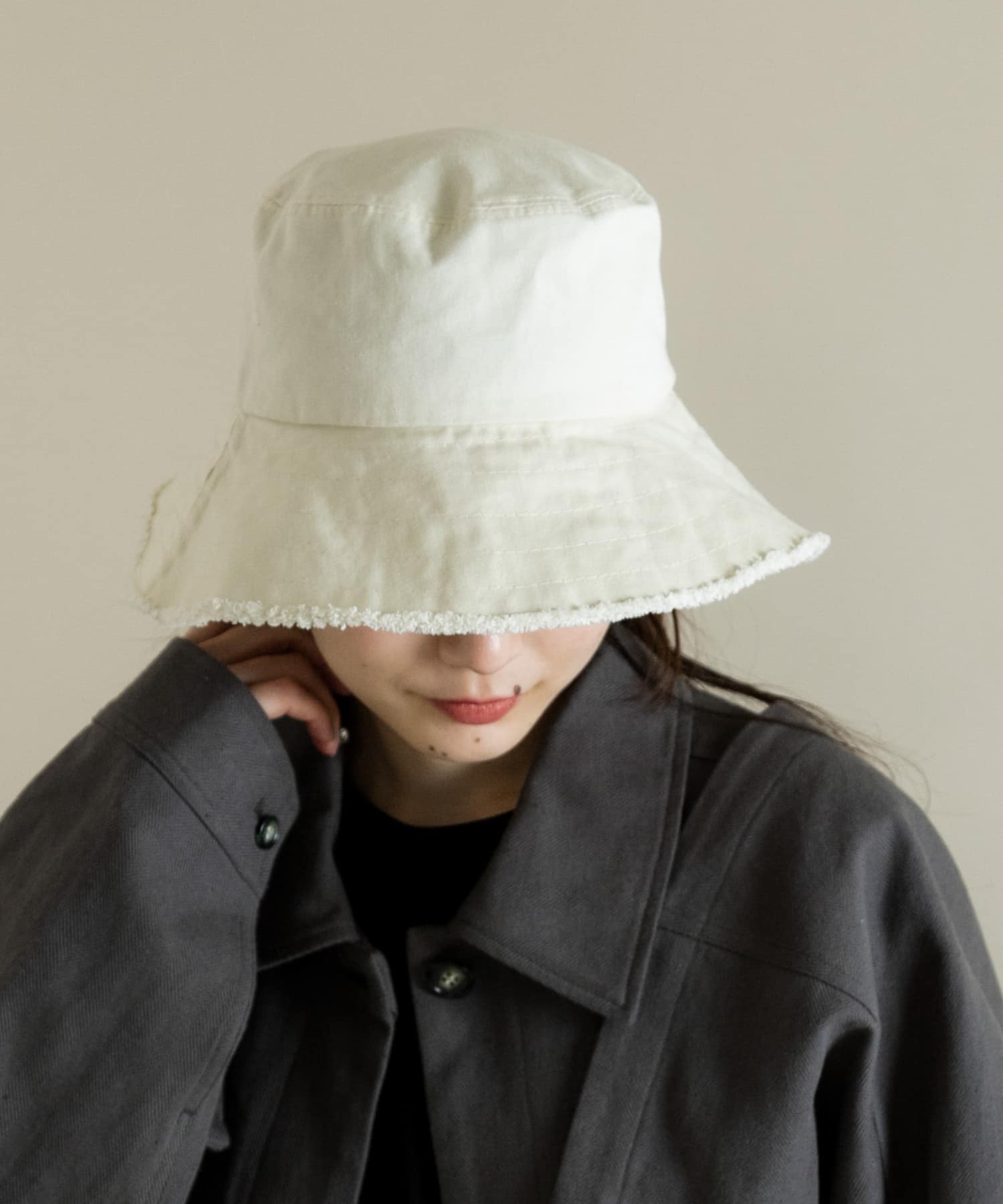 ツイルフリンジバケットハット IVO -
