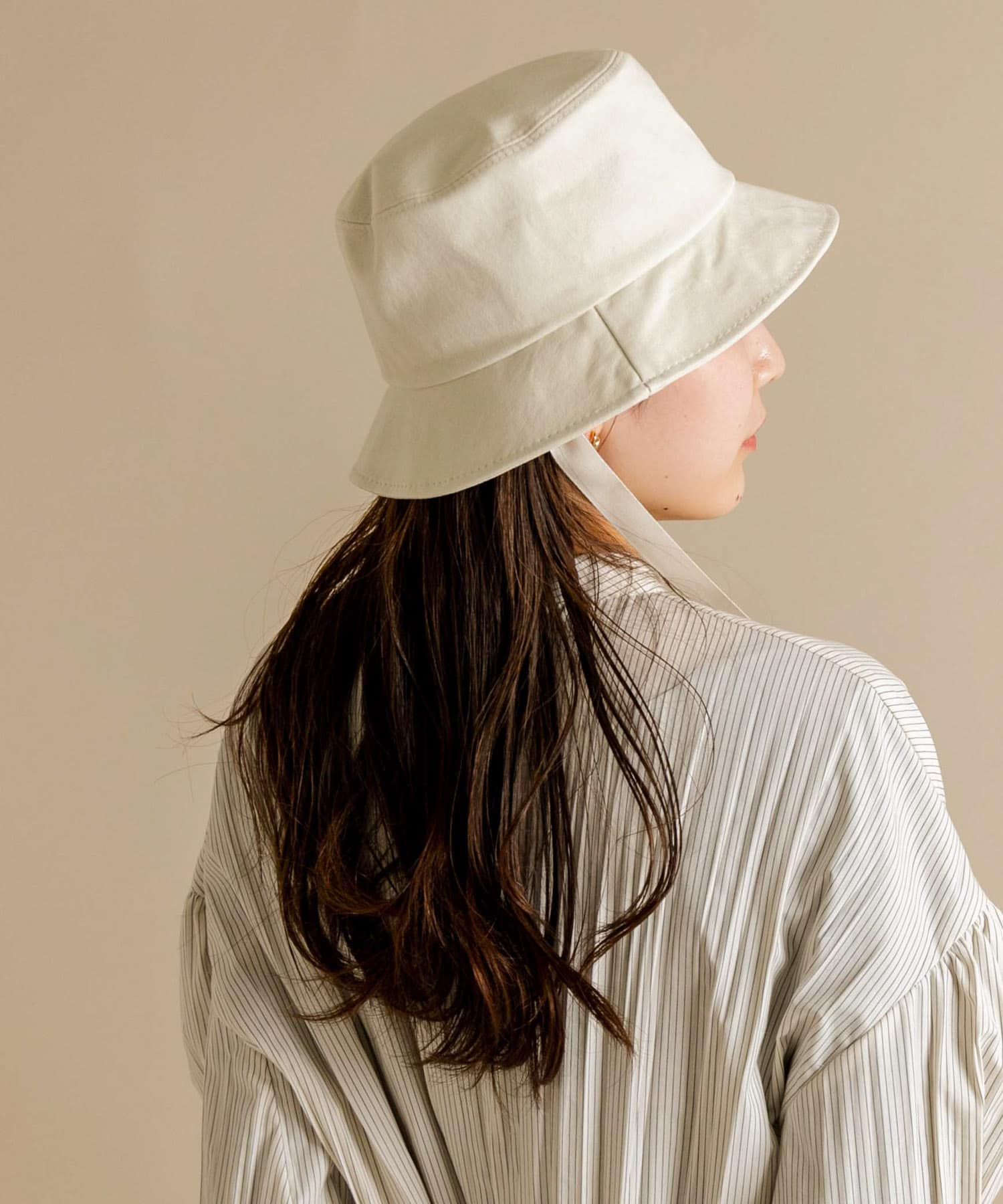 コットンリボンバケットハット IVO -