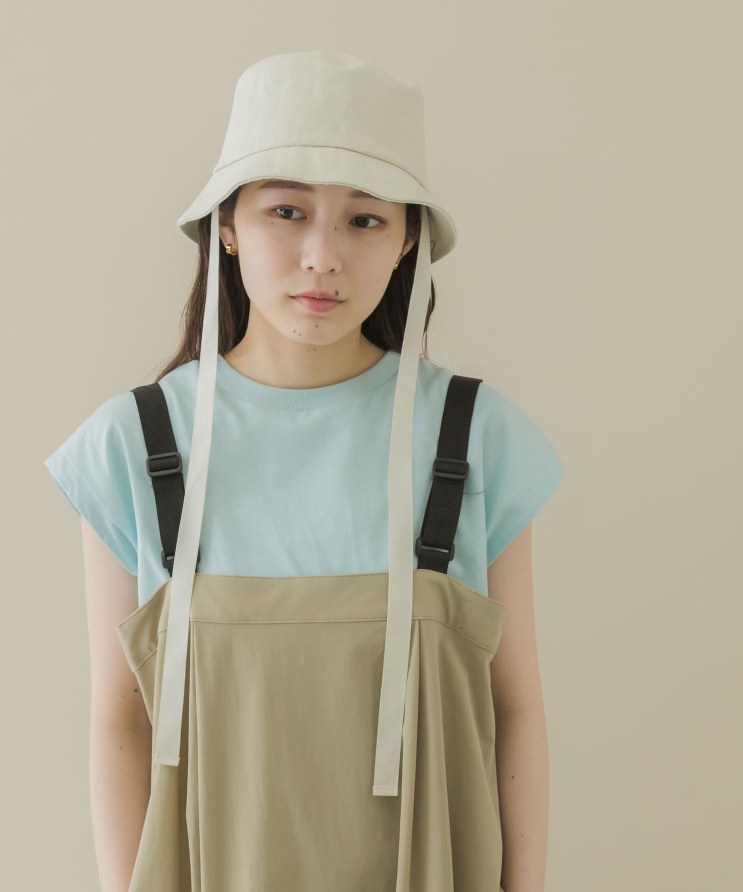 コットンリボンバケットハット IVO -