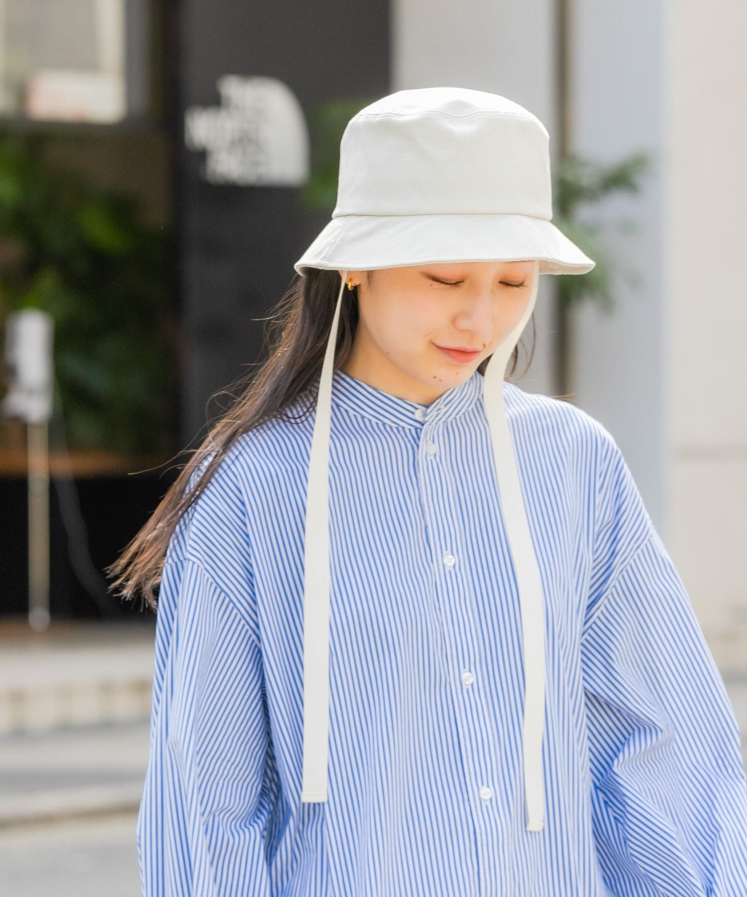 コットンリボンバケットハット IVO -