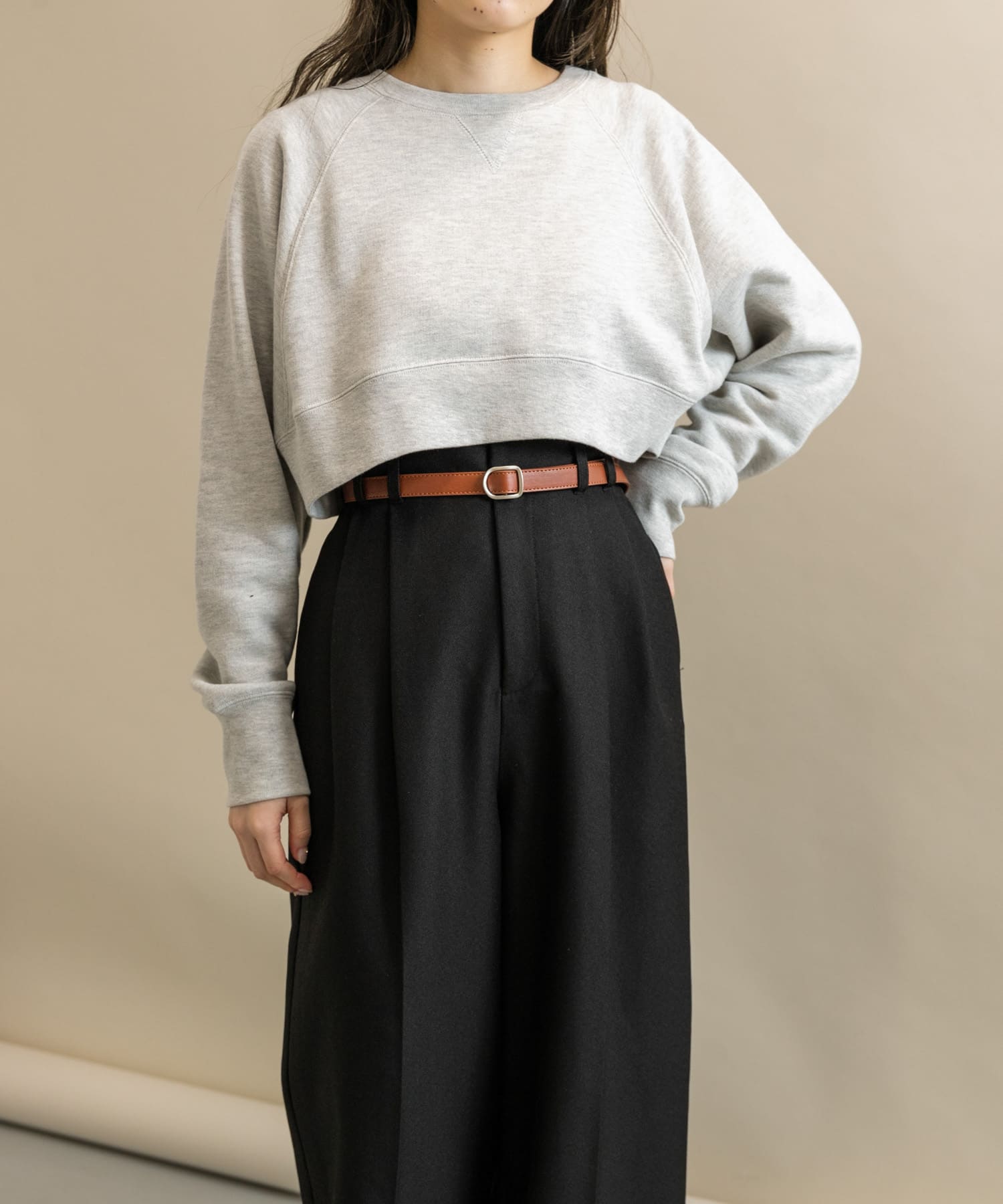 シンプルナローベルト BRN -