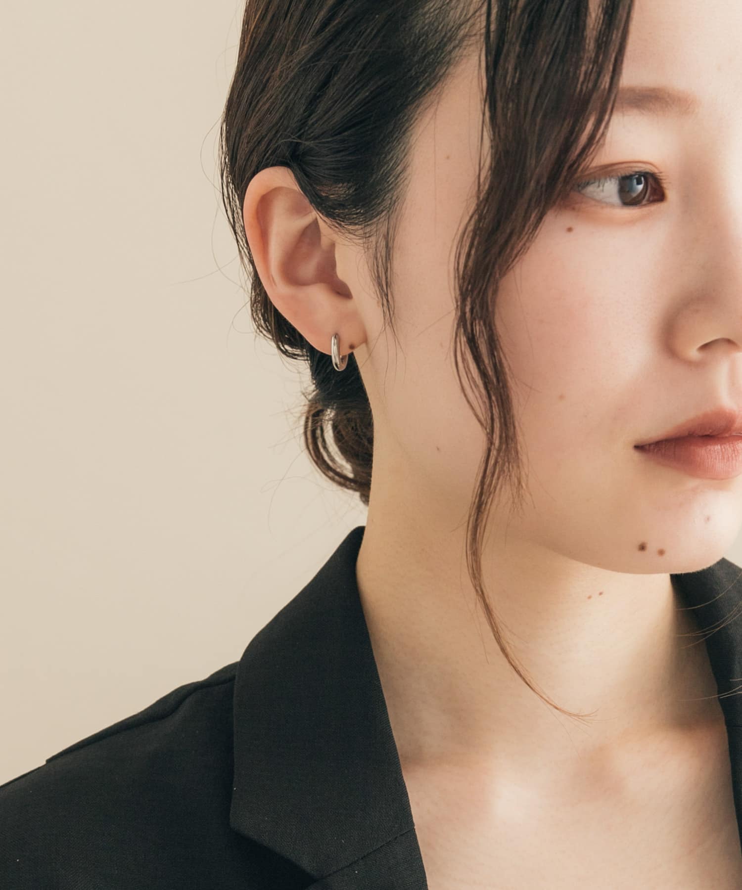 316Lミニフープピアス SLV -