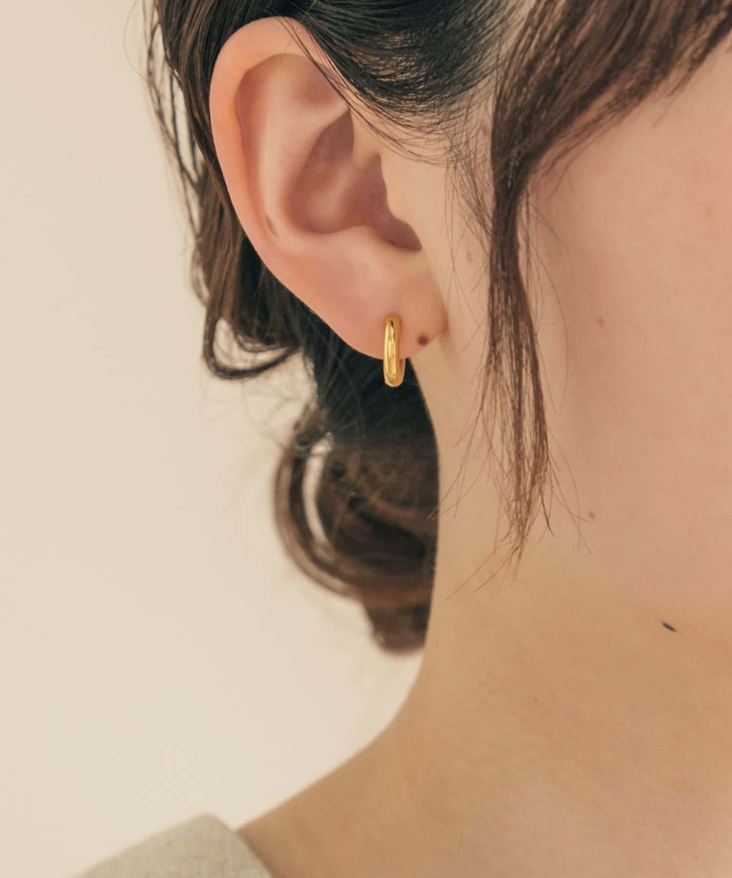 316Lミニフープピアス GLD -