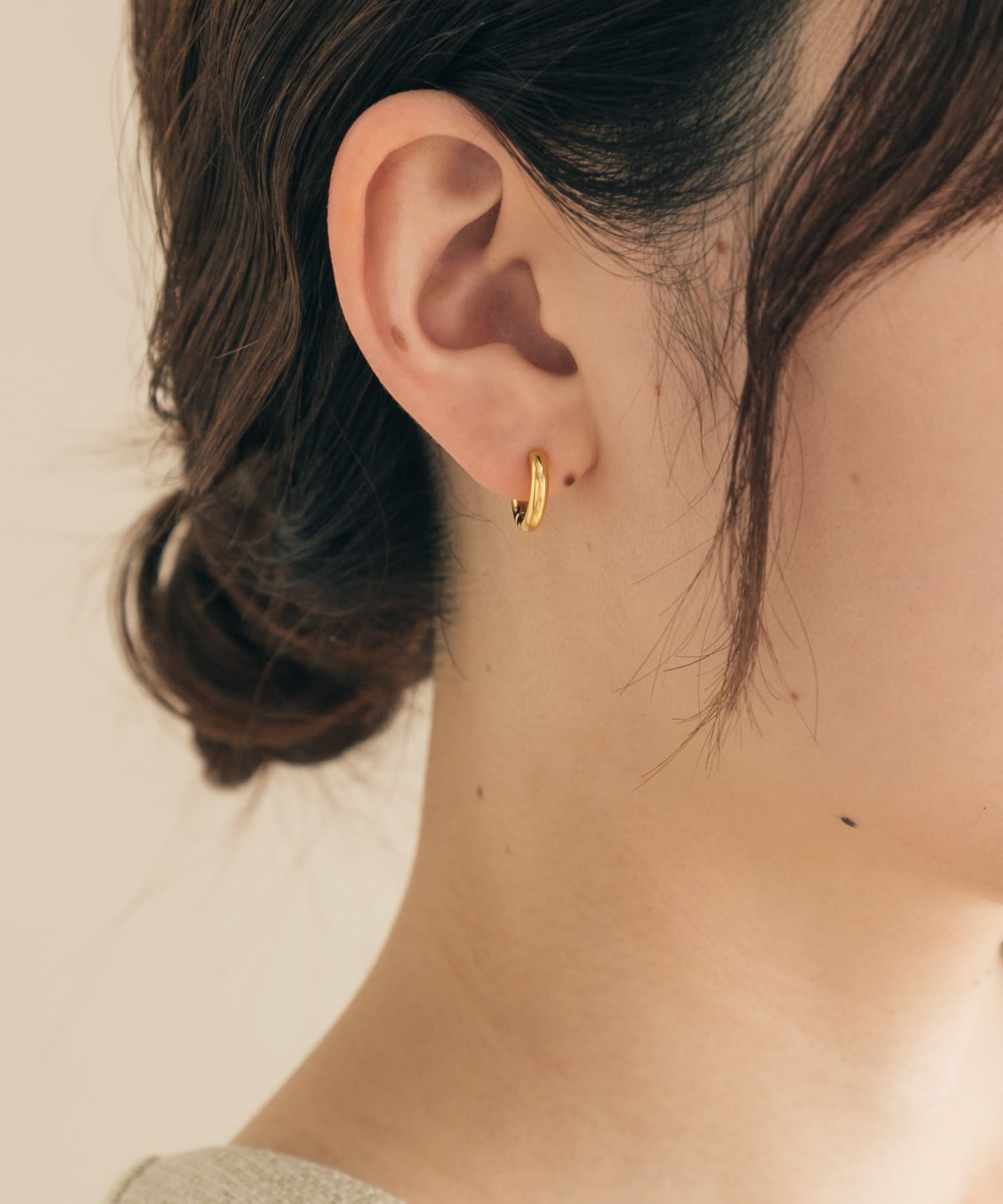 316Lミニフープピアス GLD -