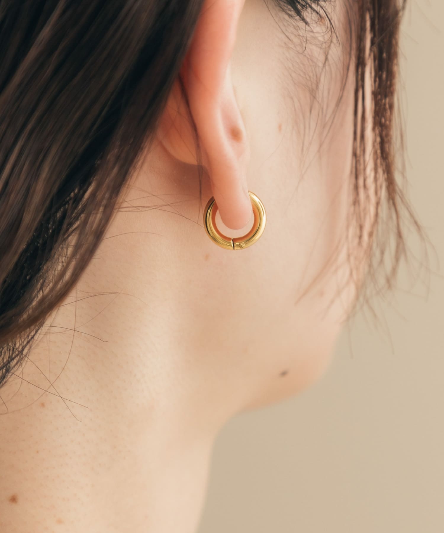 316Lミニフープピアス GLD -