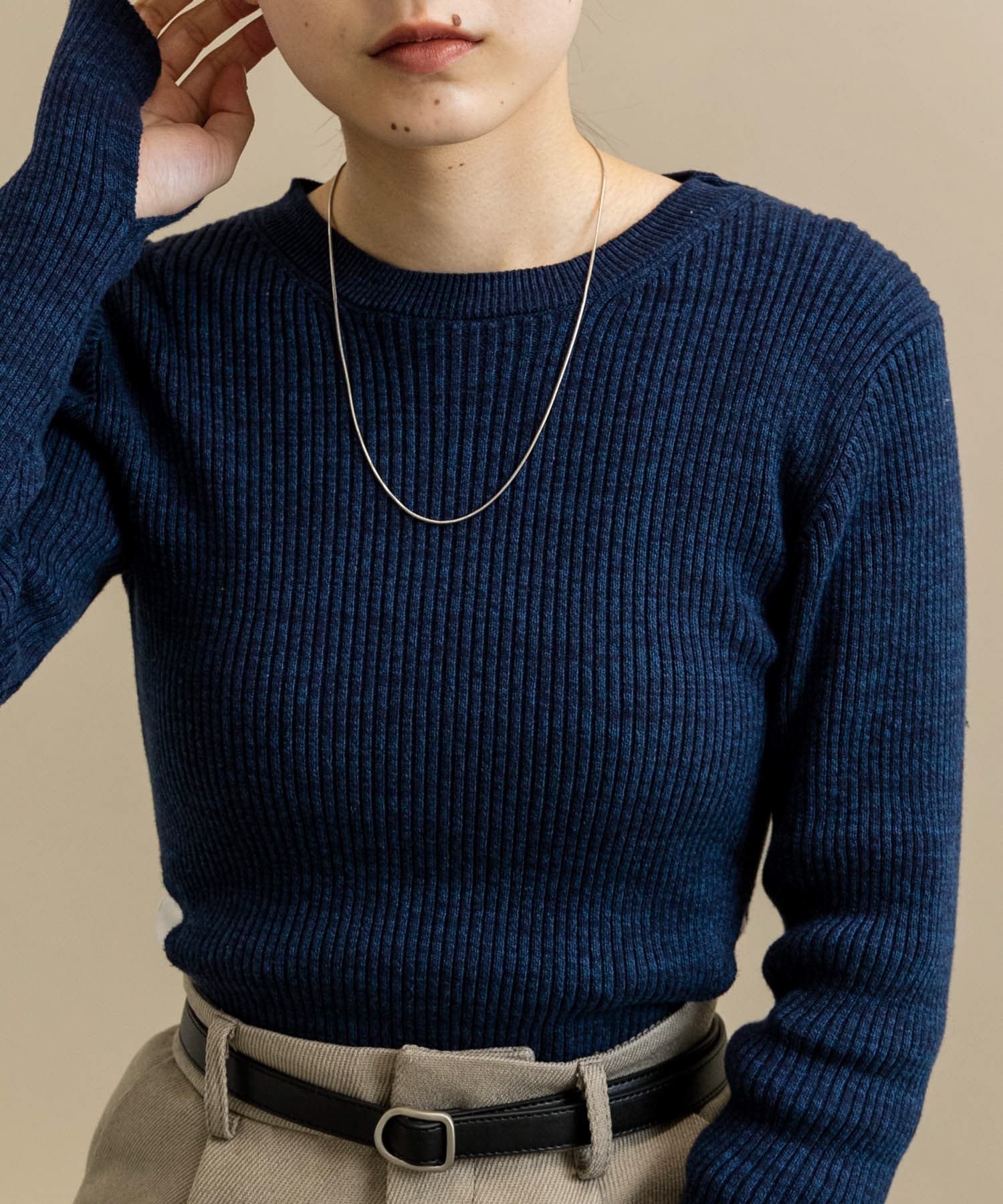 スネークチェーンアジャストメントネックレス SLV -