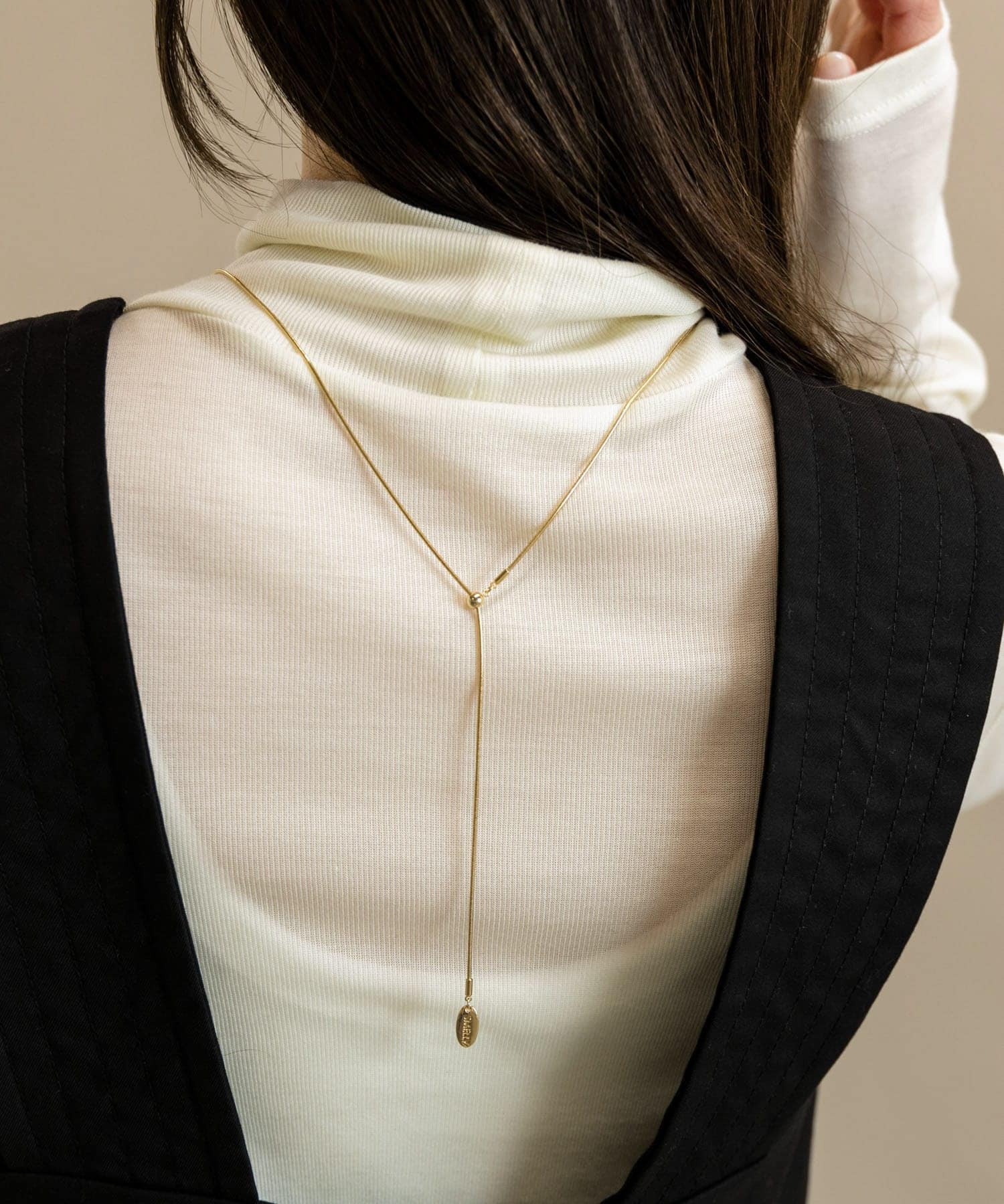 スネークチェーンアジャストメントネックレス GLD -