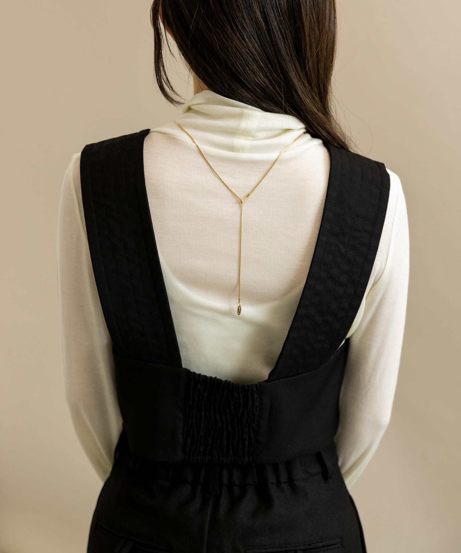 スネークチェーンアジャストメントネックレス GLD -