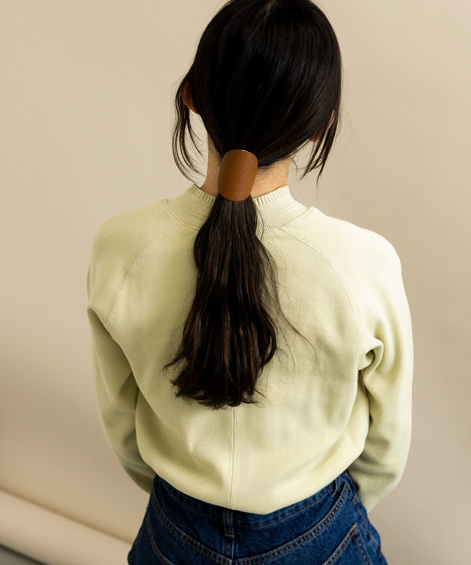フェイクレザーサークルヘアカフセット BRN -