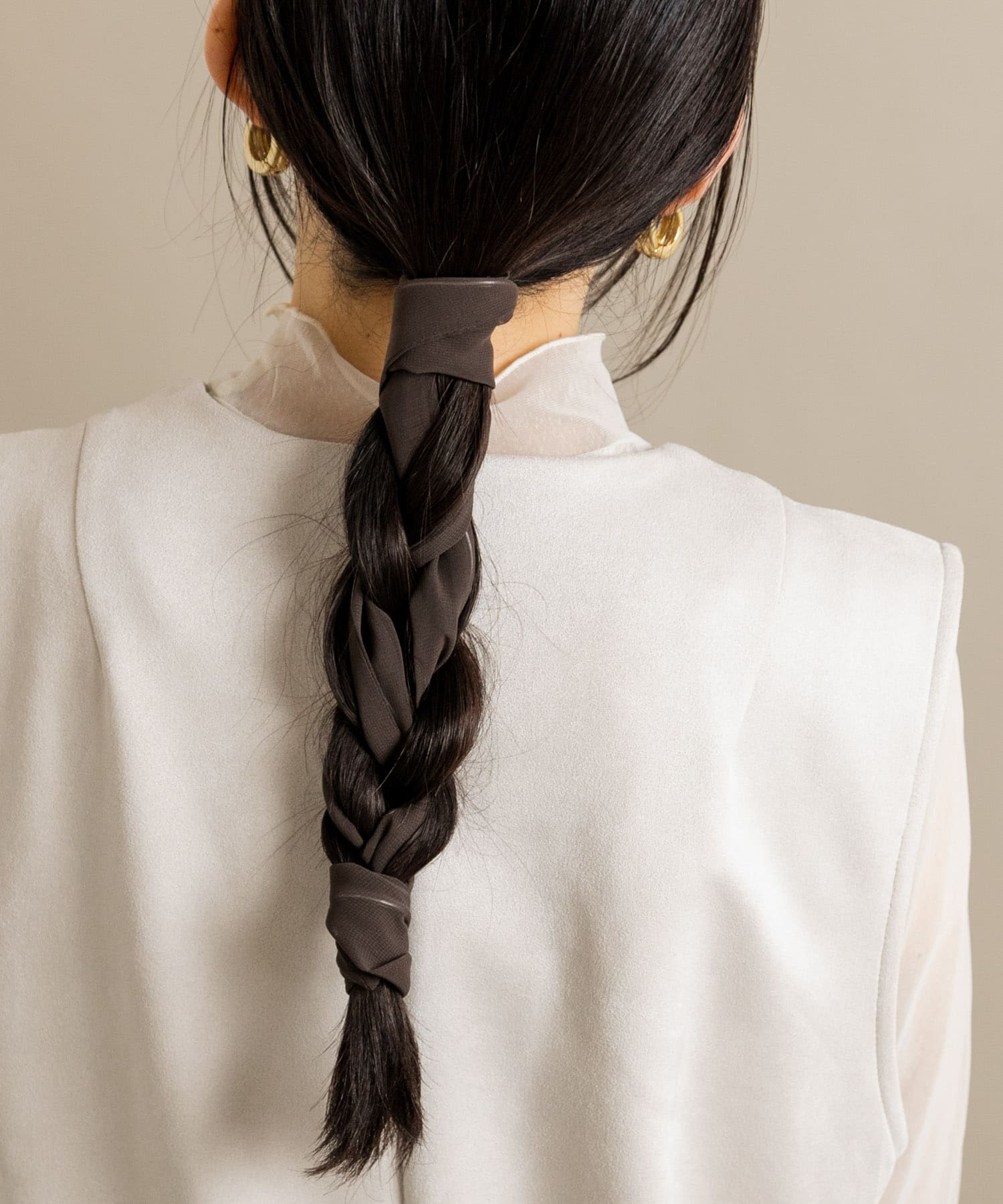 シフォングルグルヘアワイヤー BRN -