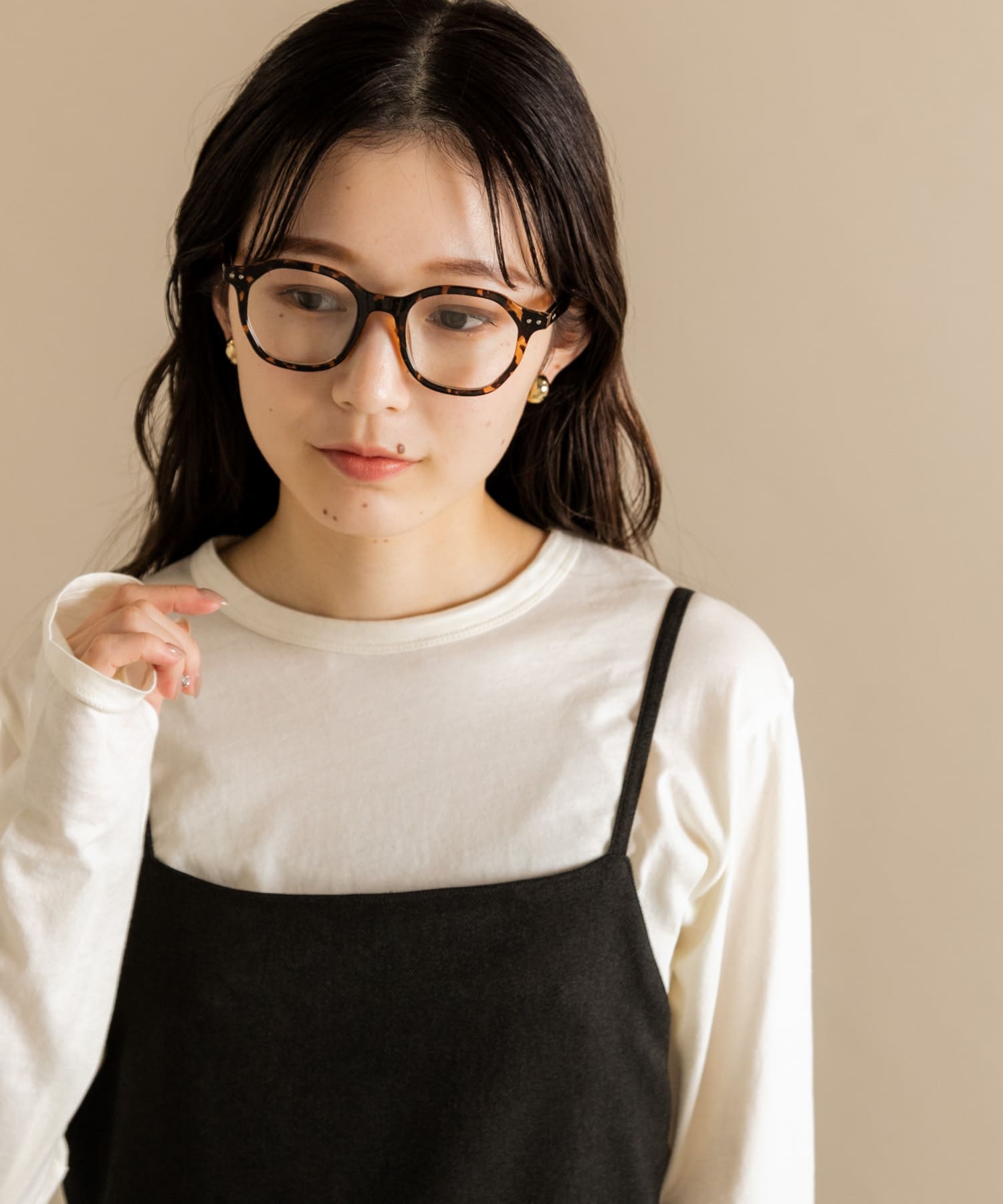 オクタゴンフレームダテメガネ DEMI -